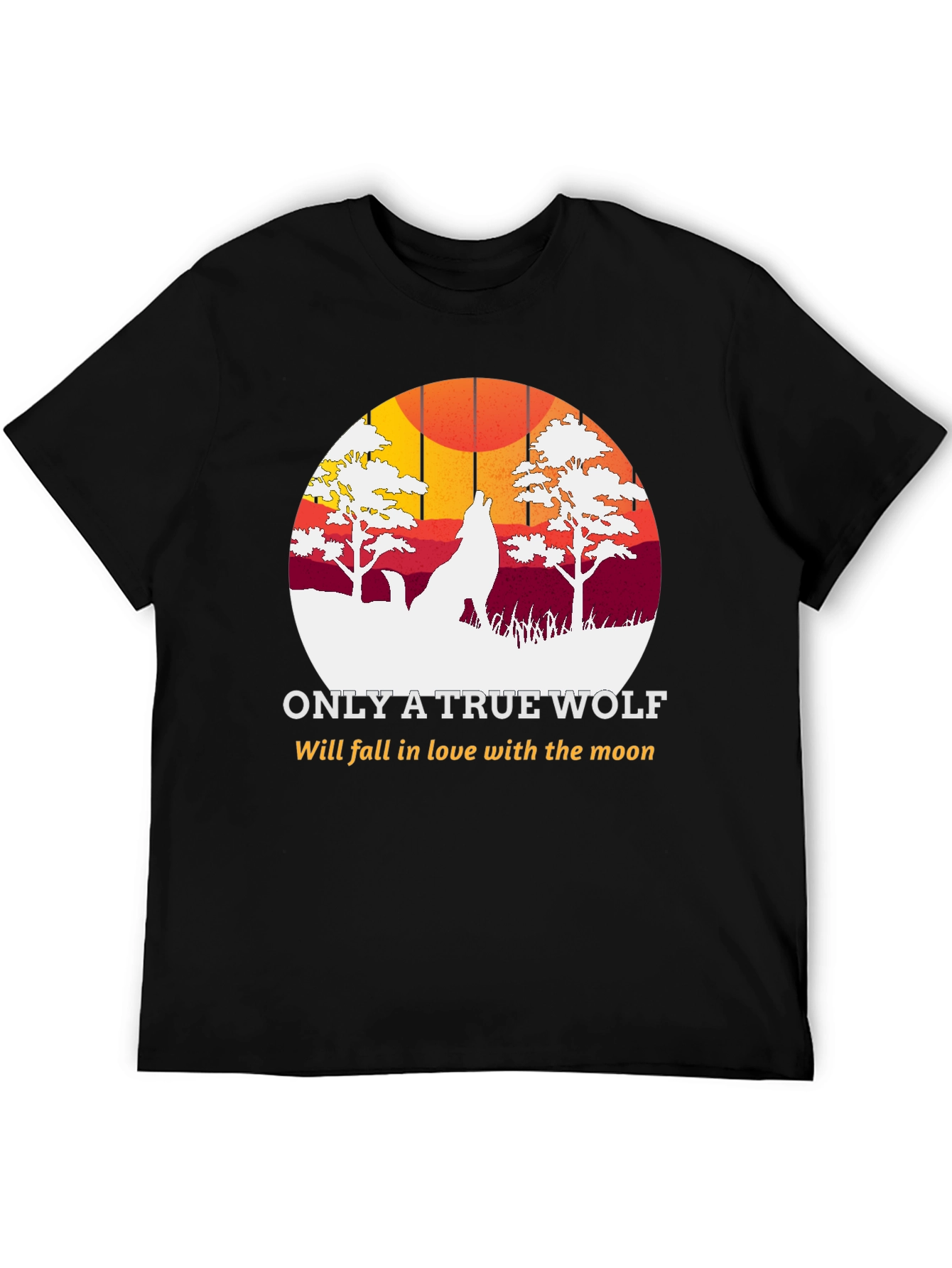 True Wolf Moon T-Shirt - Unique Graphic Tee