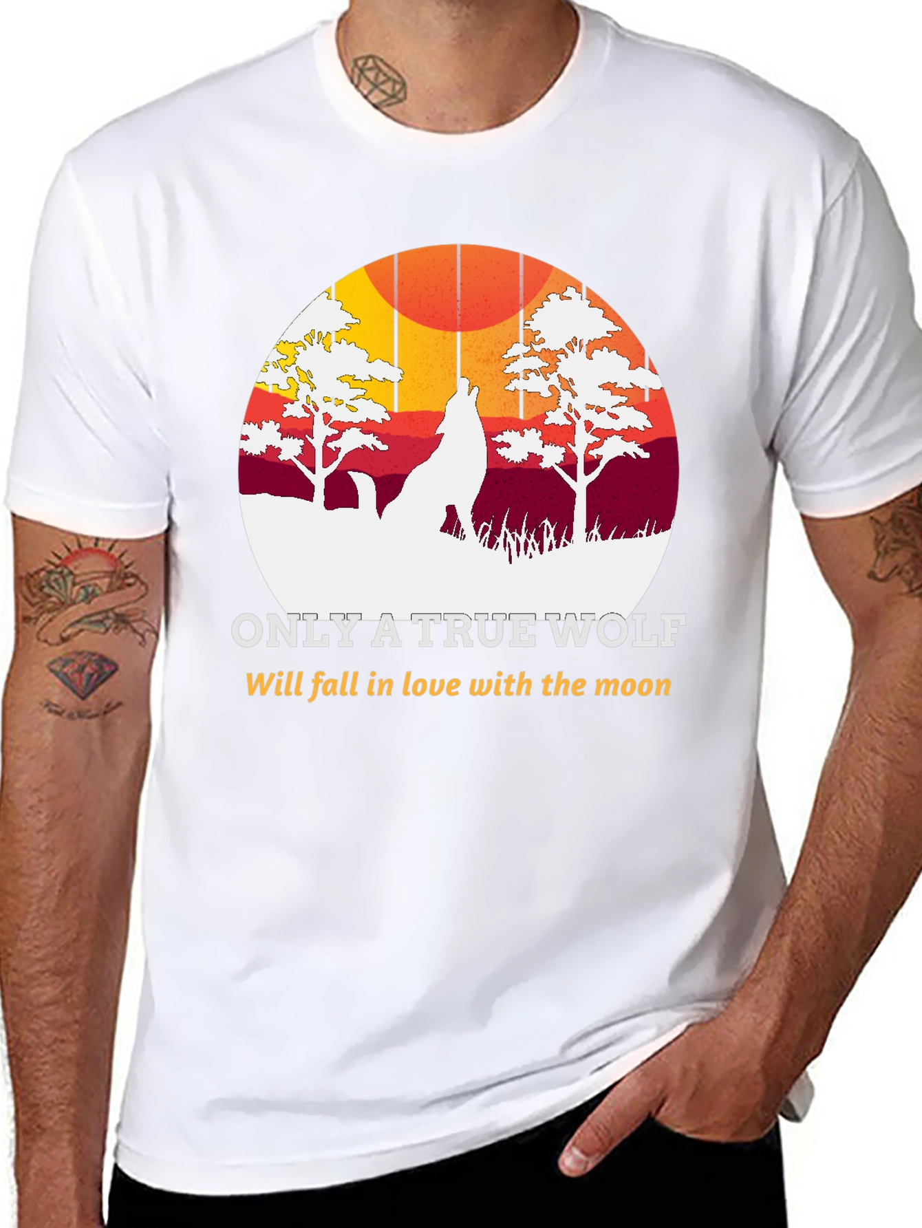 True Wolf Moon T-Shirt - Unique Graphic Tee