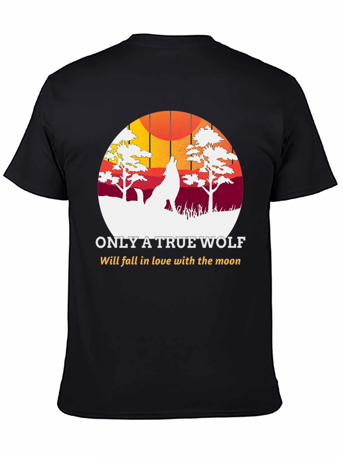 True Wolf Moon T-Shirt - Unique Graphic Tee