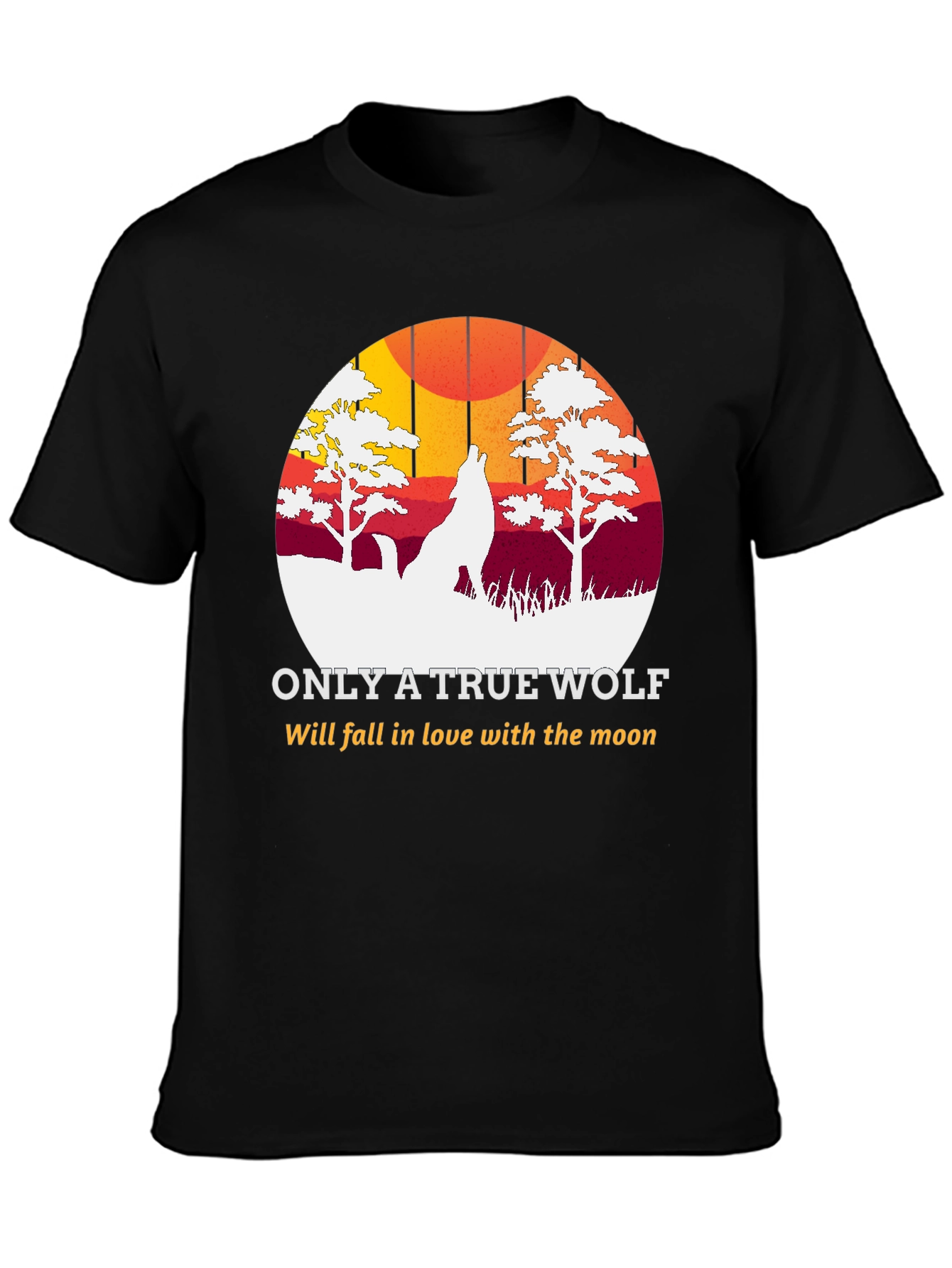 True Wolf Moon T-Shirt - Unique Graphic Tee