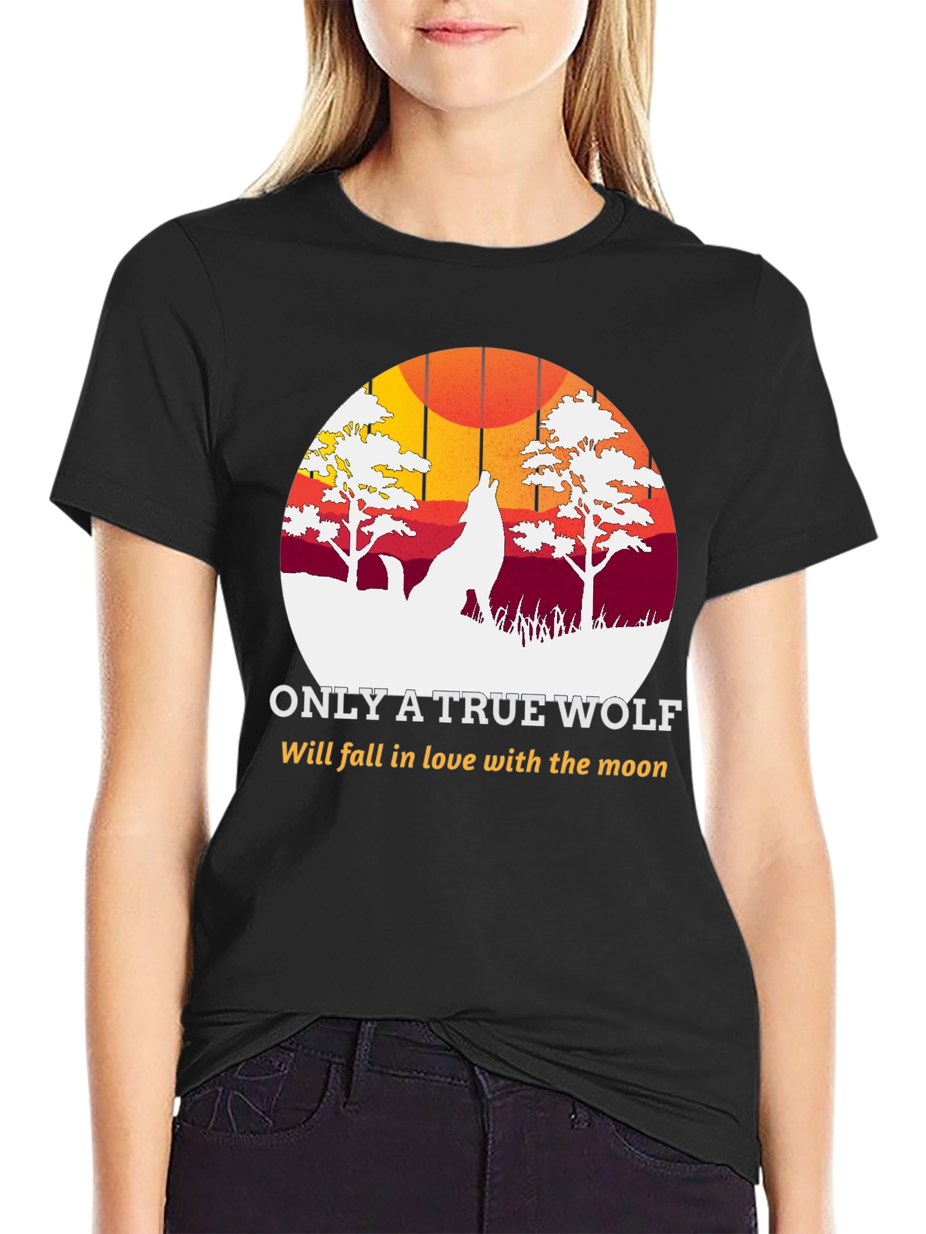 True Wolf Moon T-Shirt - Unique Graphic Tee