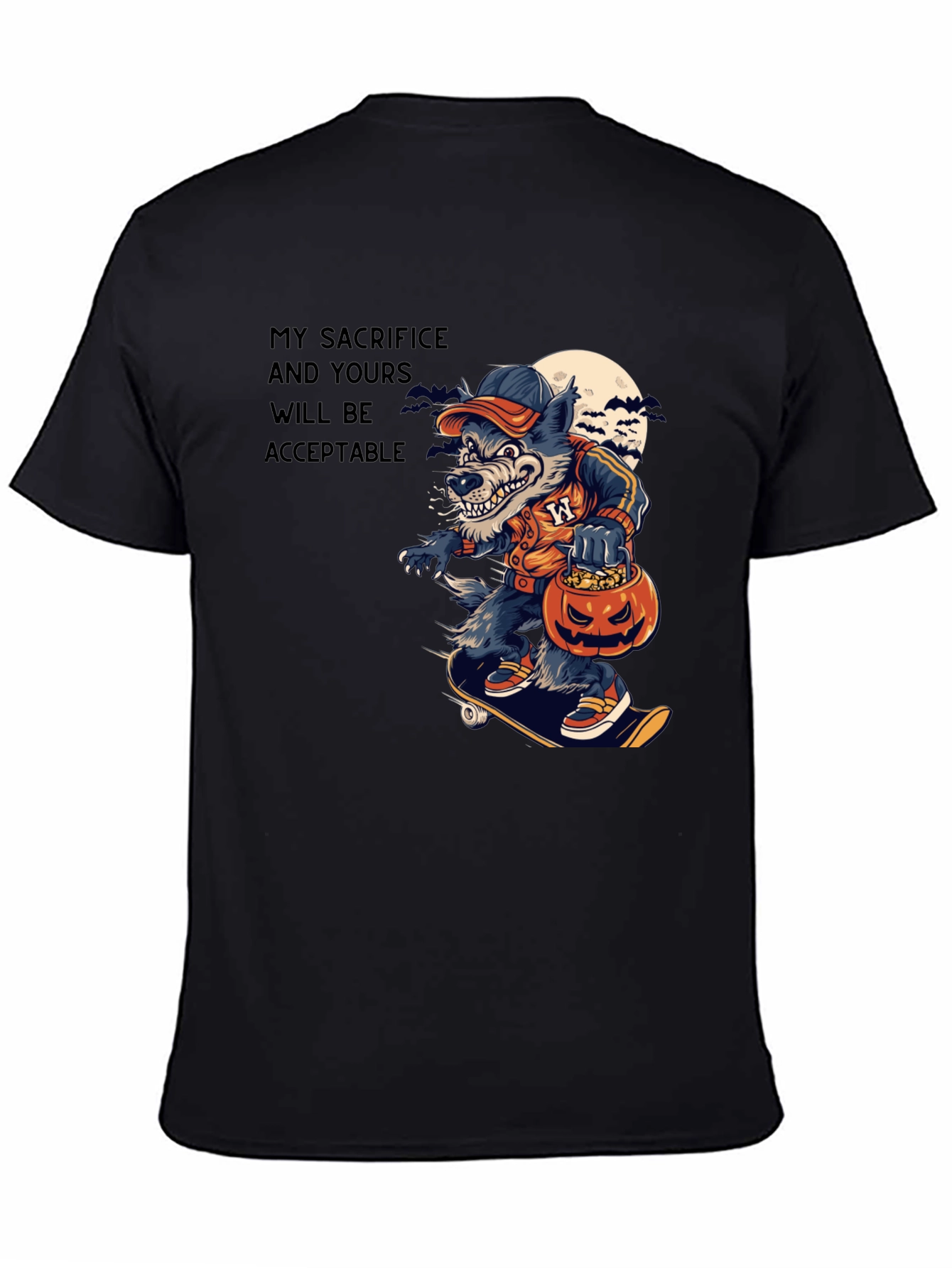 Wolf Sacrifice Halloween T-Shirt