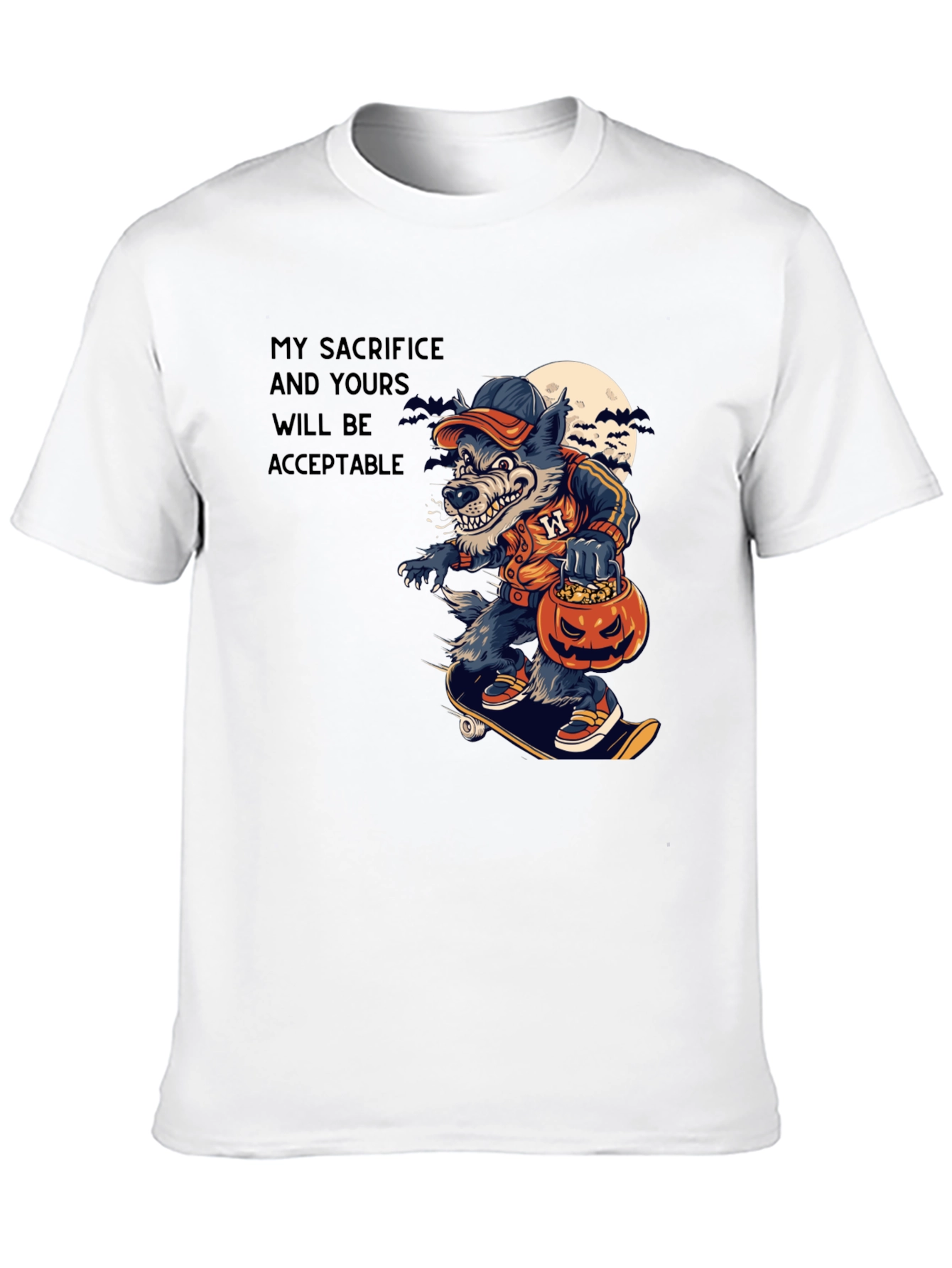 Wolf Sacrifice Halloween T-Shirt