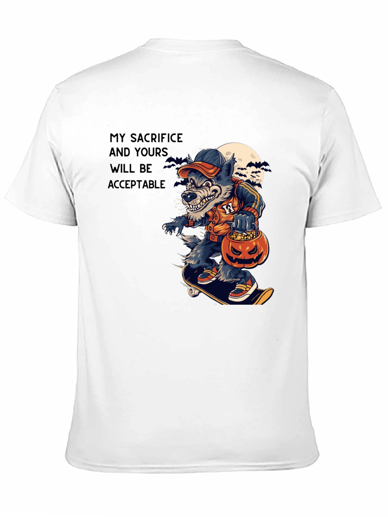 Wolf Sacrifice Halloween T-Shirt