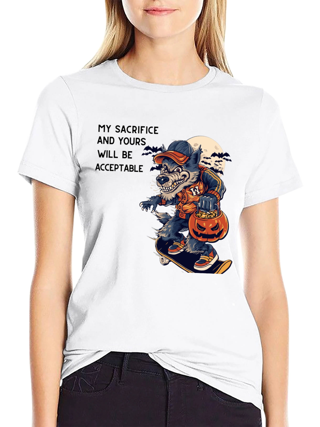 Wolf Sacrifice Halloween T-Shirt