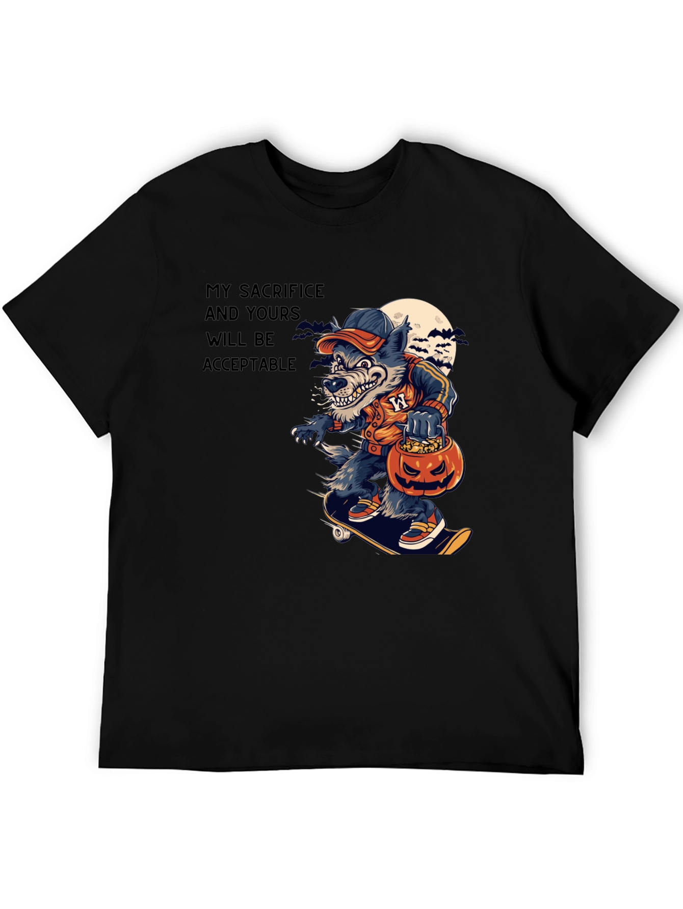 Wolf Sacrifice Halloween T-Shirt