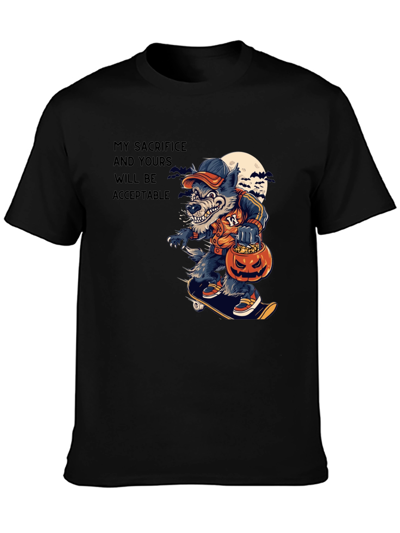 Wolf Sacrifice Halloween T-Shirt