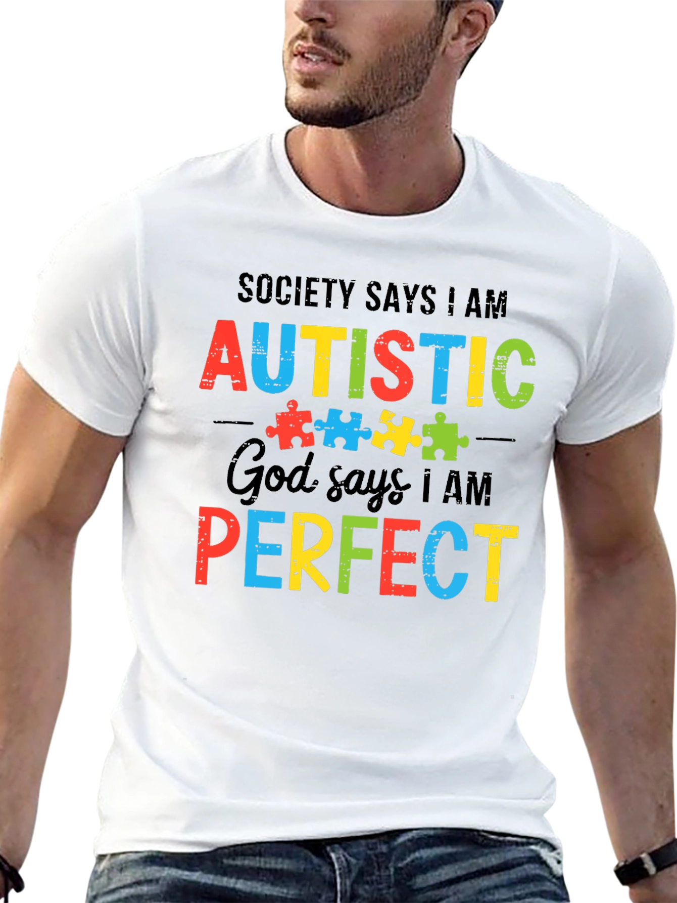 Autism Awareness T-Shirt - Society Says I Am Autistic