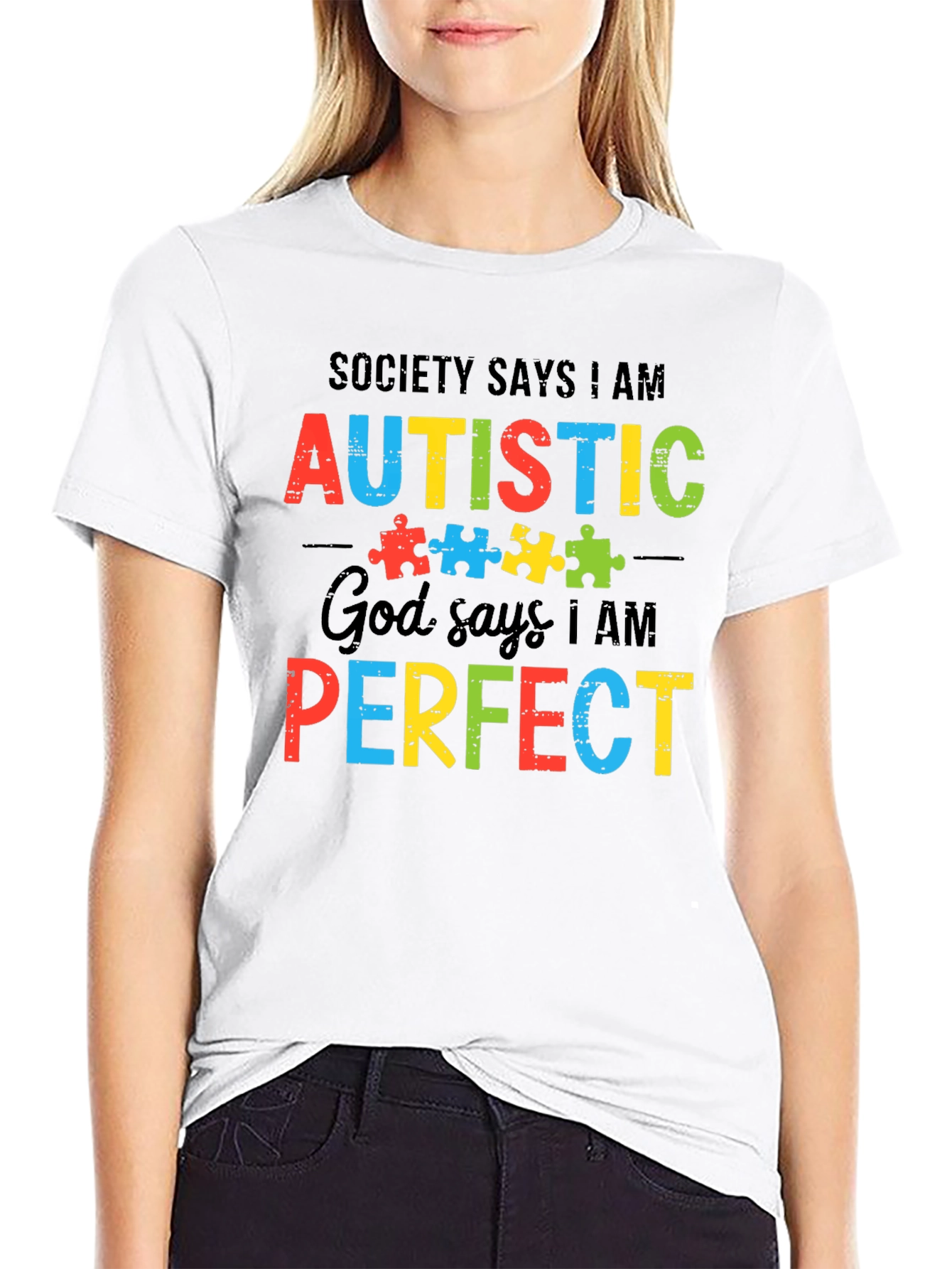 Autism Awareness T-Shirt - Society Says I Am Autistic
