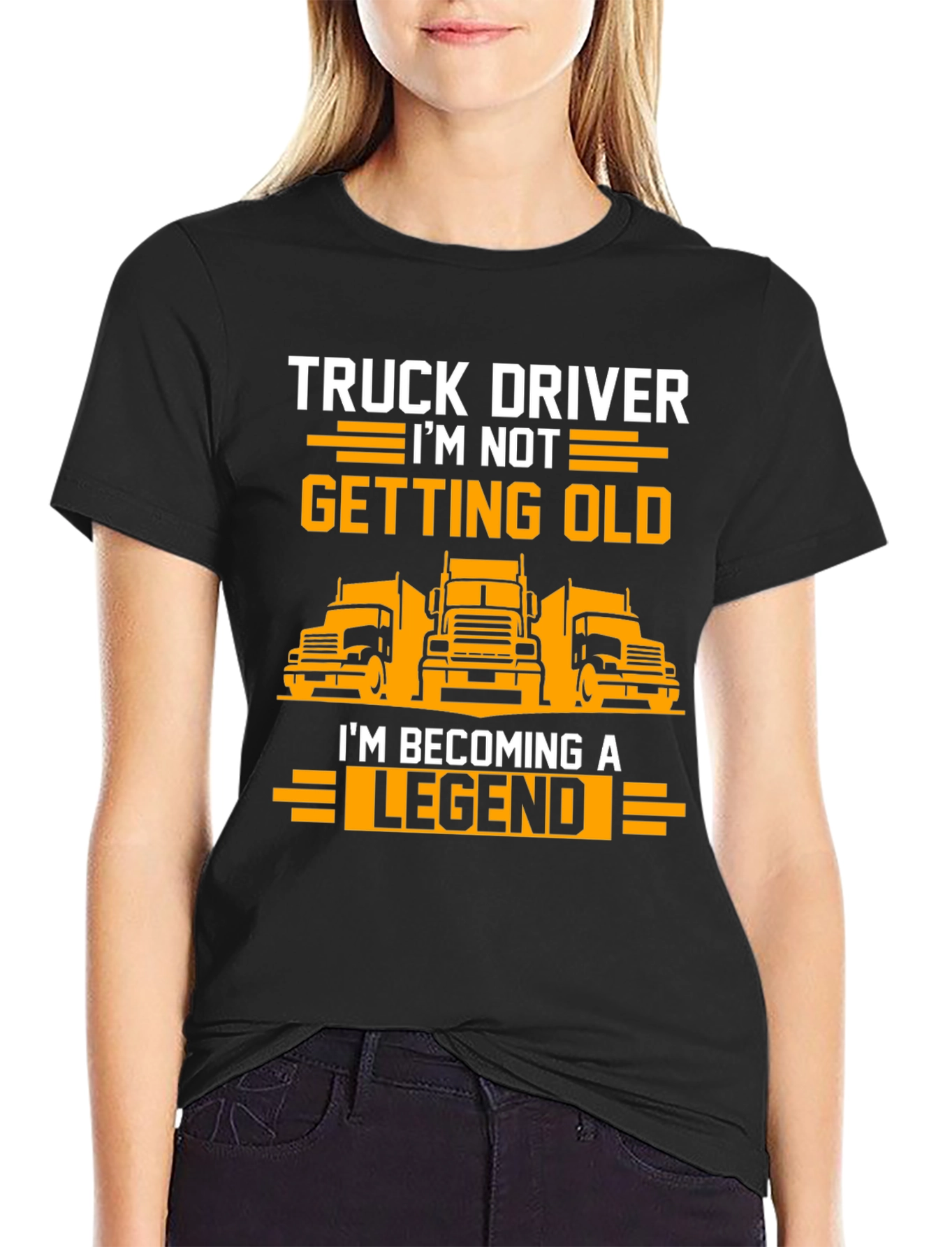 Truck Driver Legend T-Shirt - Black