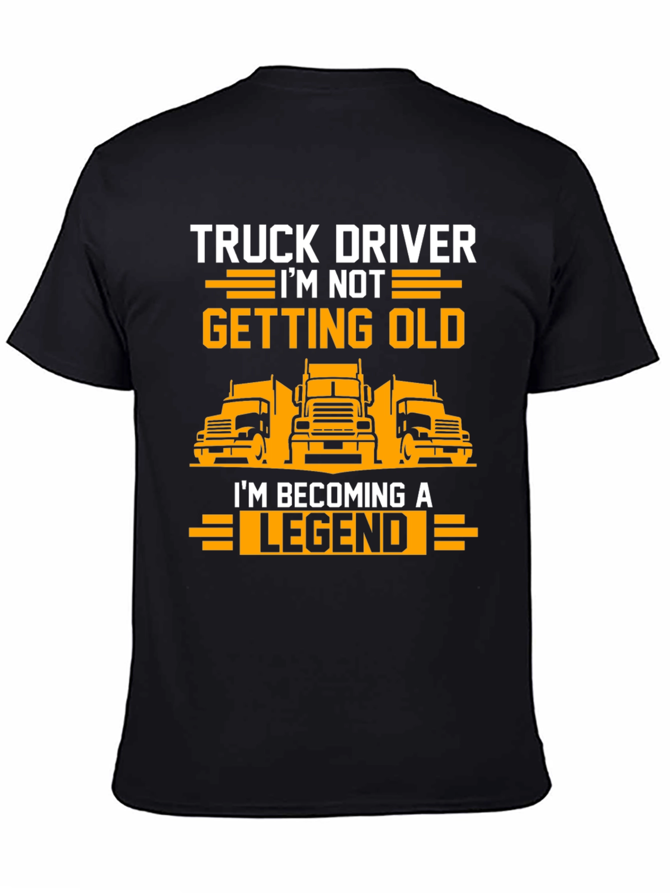 Truck Driver Legend T-Shirt - Black