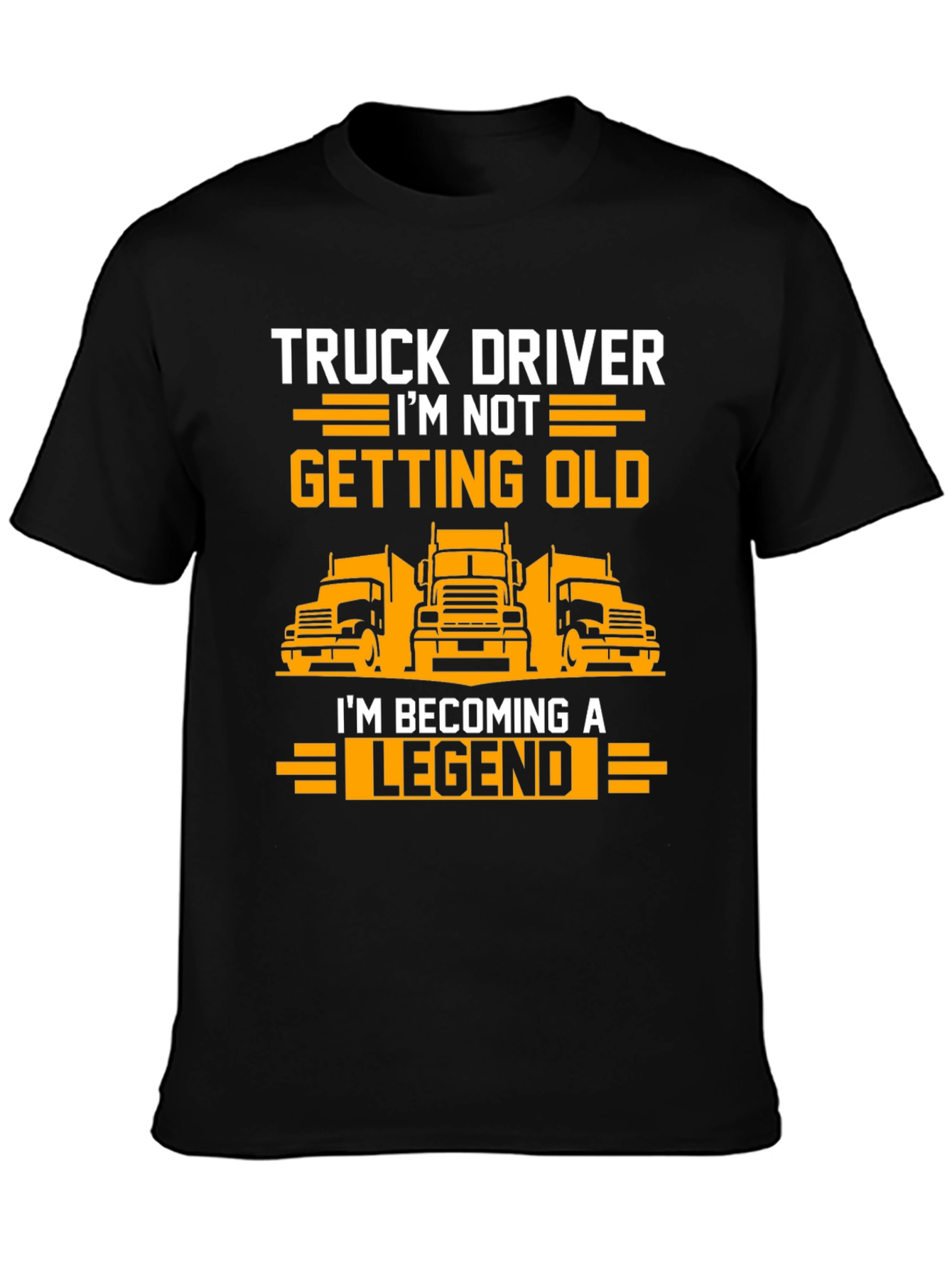 Truck Driver Legend T-Shirt - Black