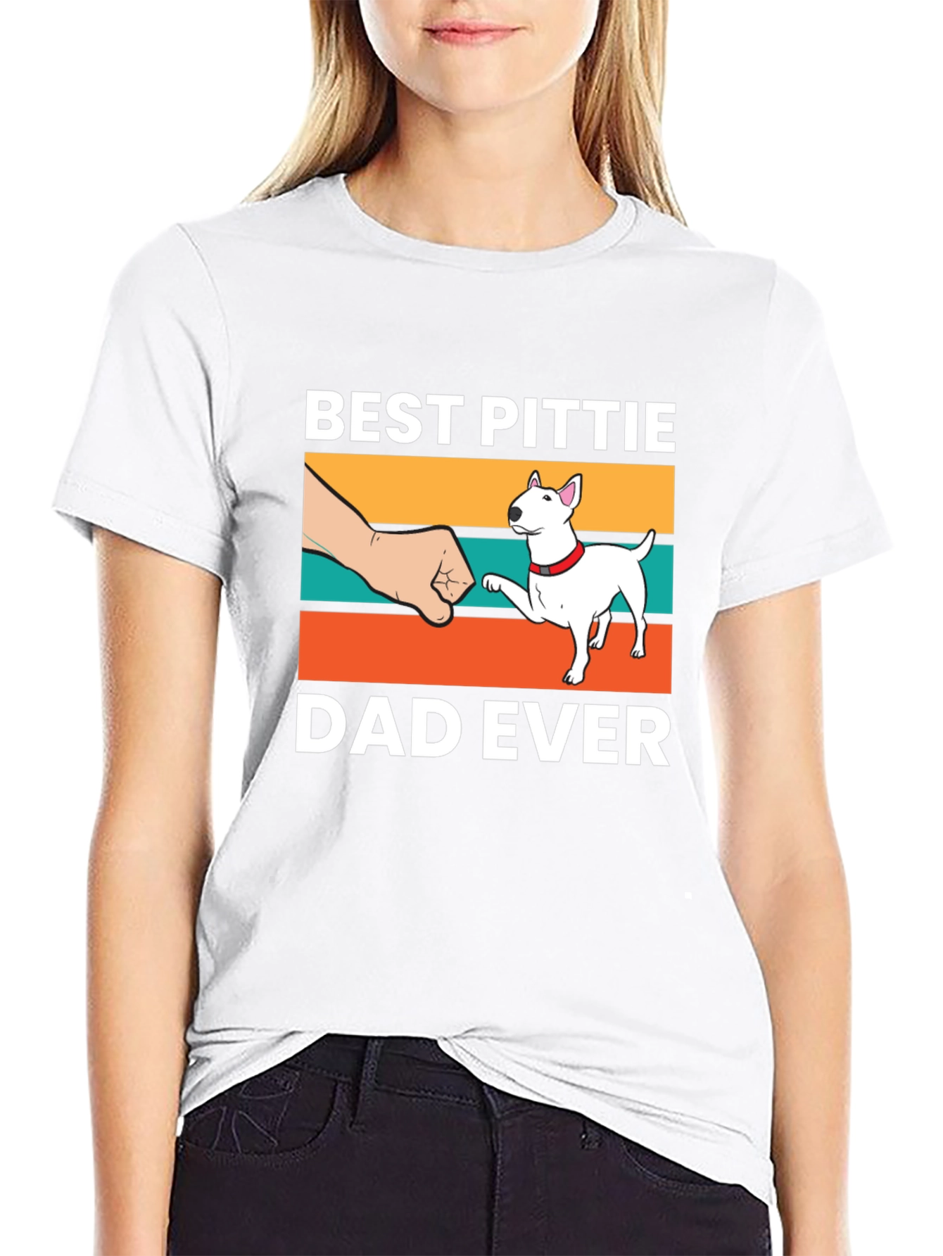 Best Pittie Dad Ever T-Shirt - Dog Lover Tee