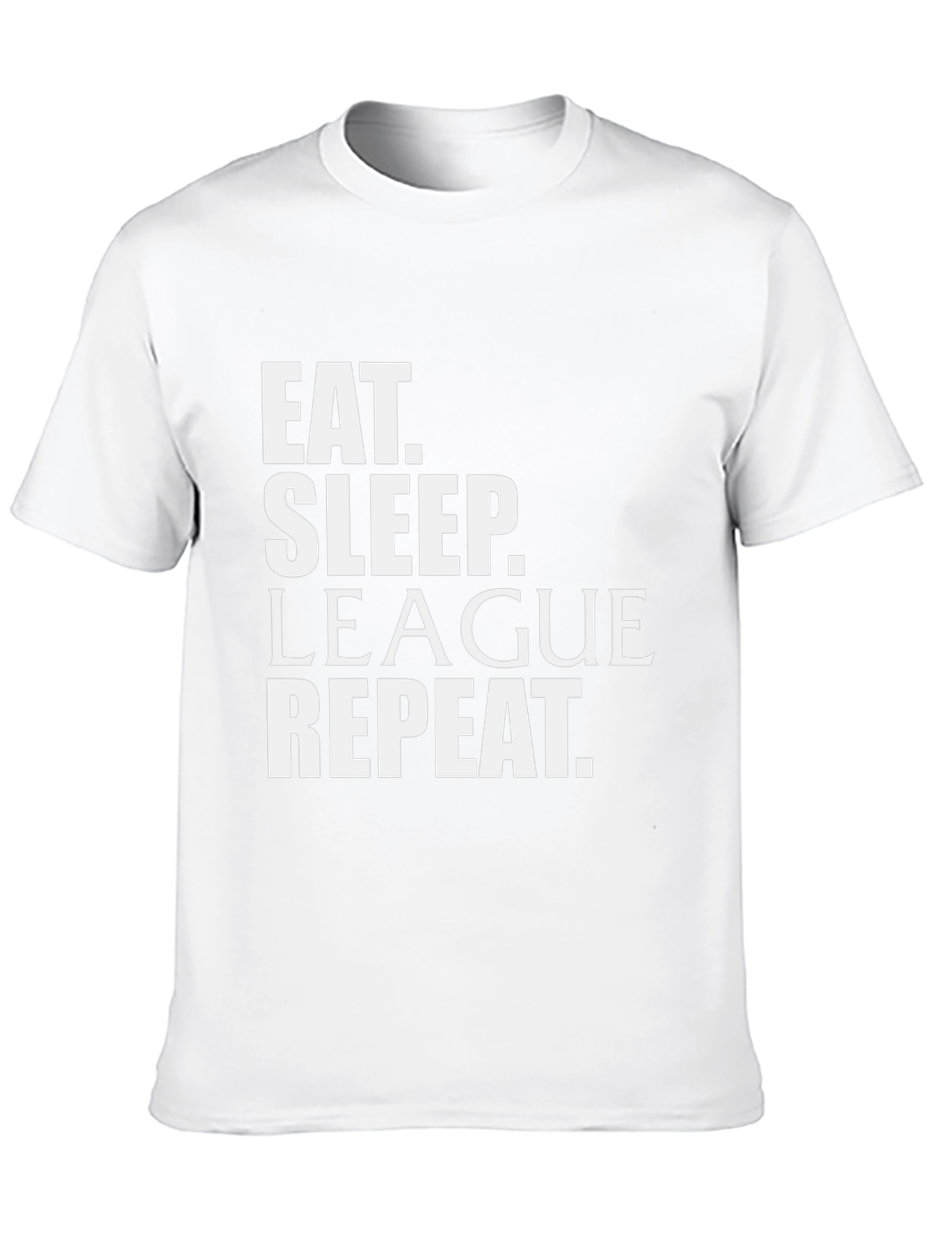 Eat Sleep League Repeat Black T-Shirt