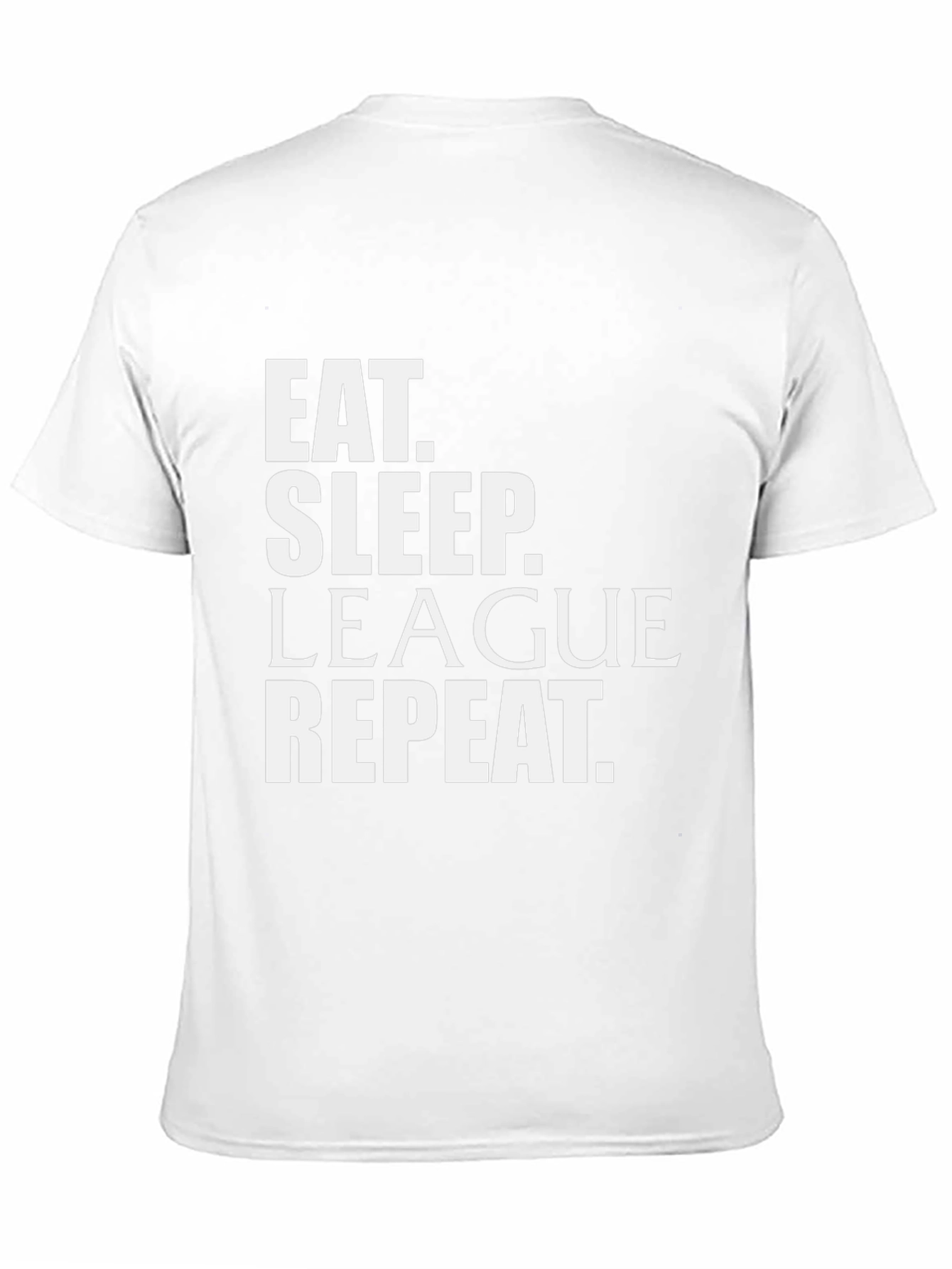 Eat Sleep League Repeat Black T-Shirt