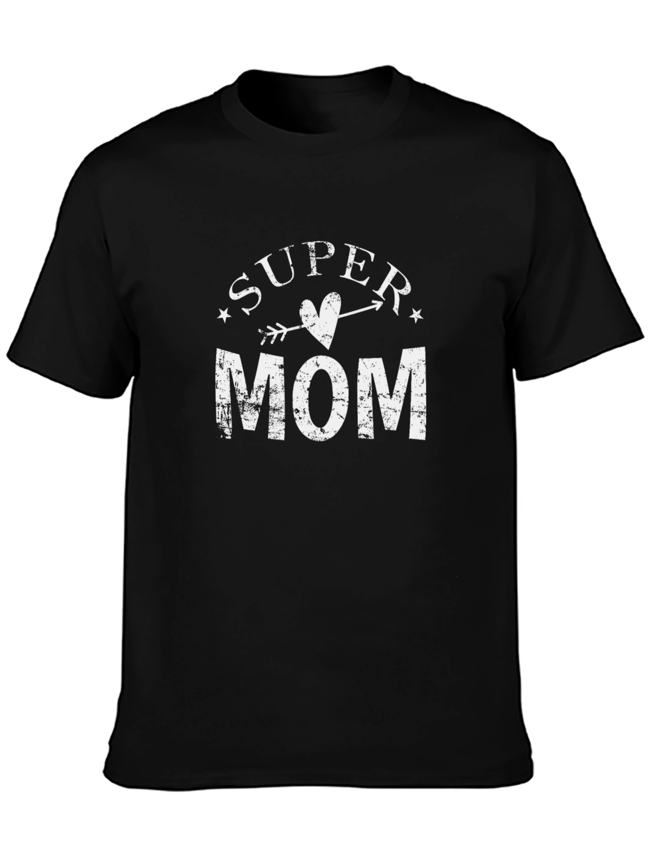 Super Mom Graphic T-Shirt - Black
