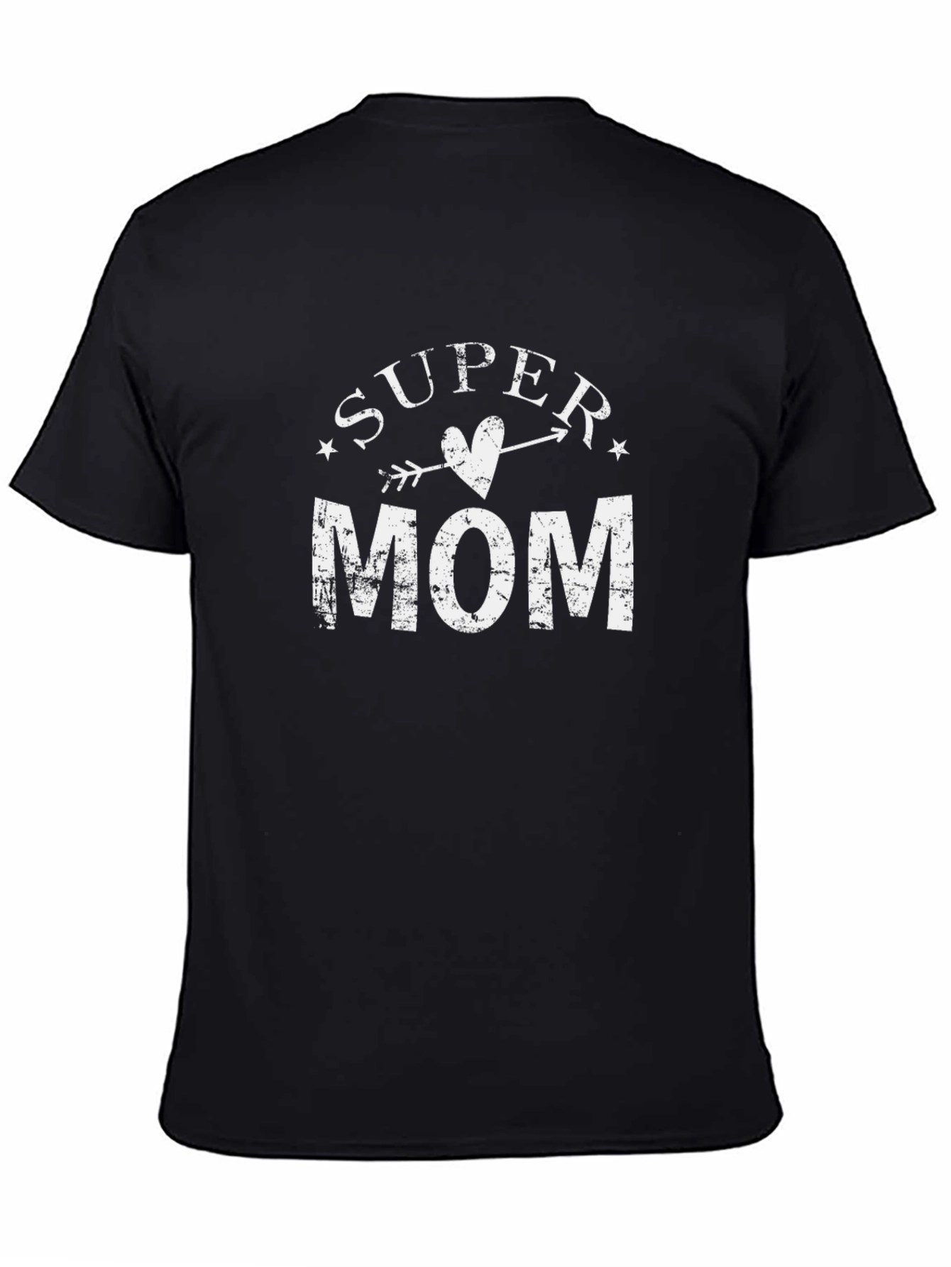 Super Mom Graphic T-Shirt - Black
