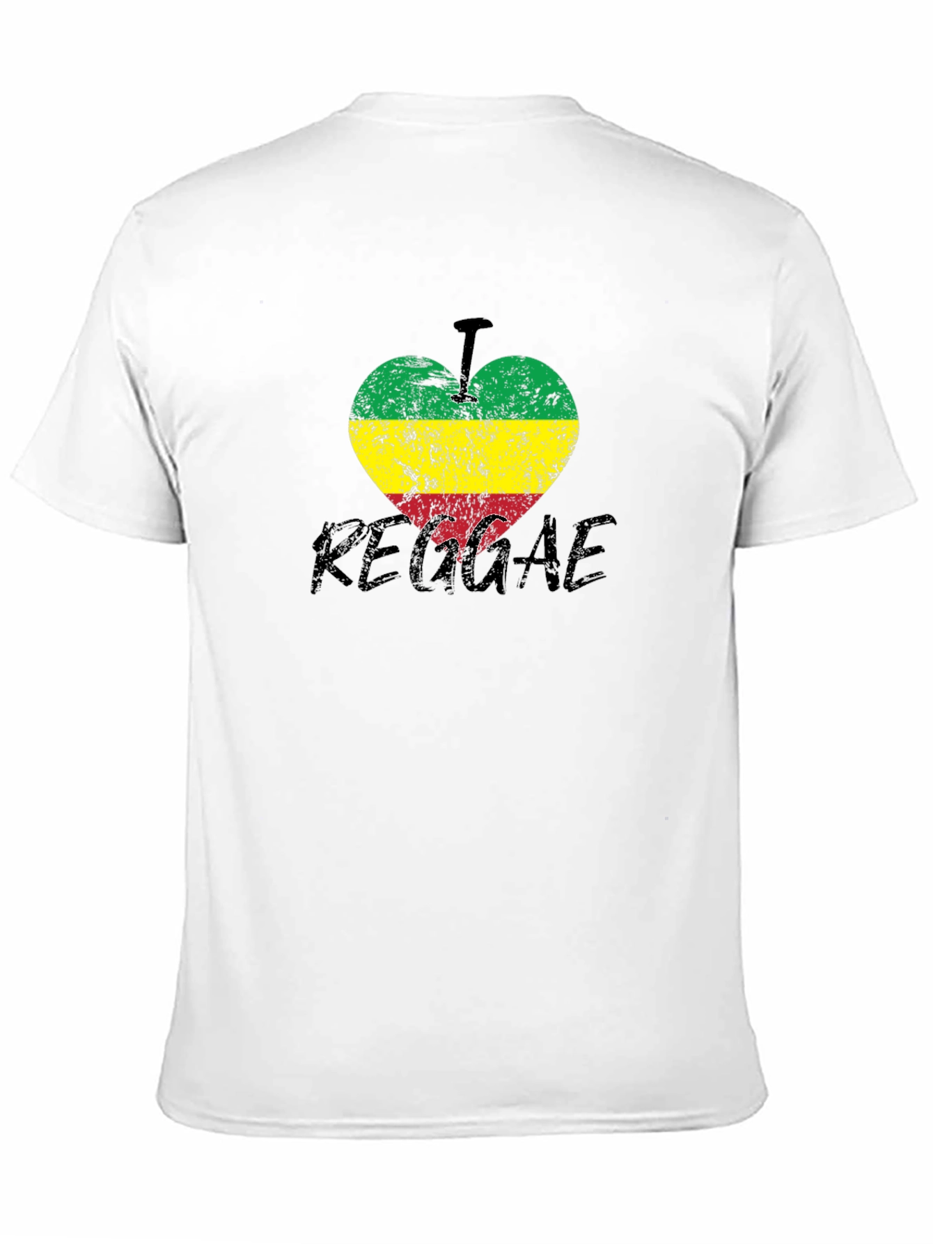 I Love Reggae Heart T-Shirt - Stylish Graphic Tee