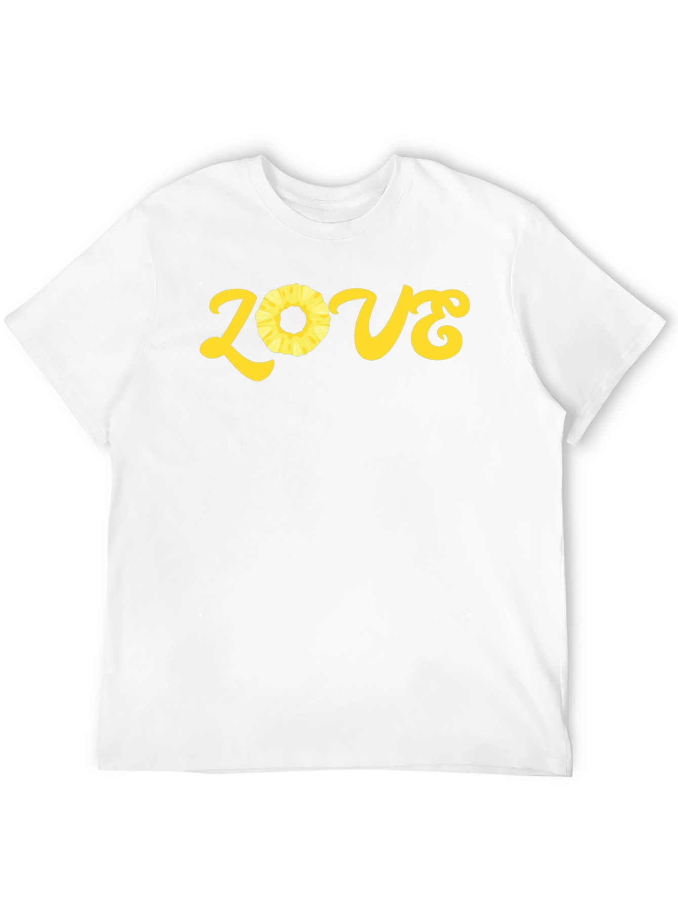 Pineapple Love Graphic T-Shirt - Black