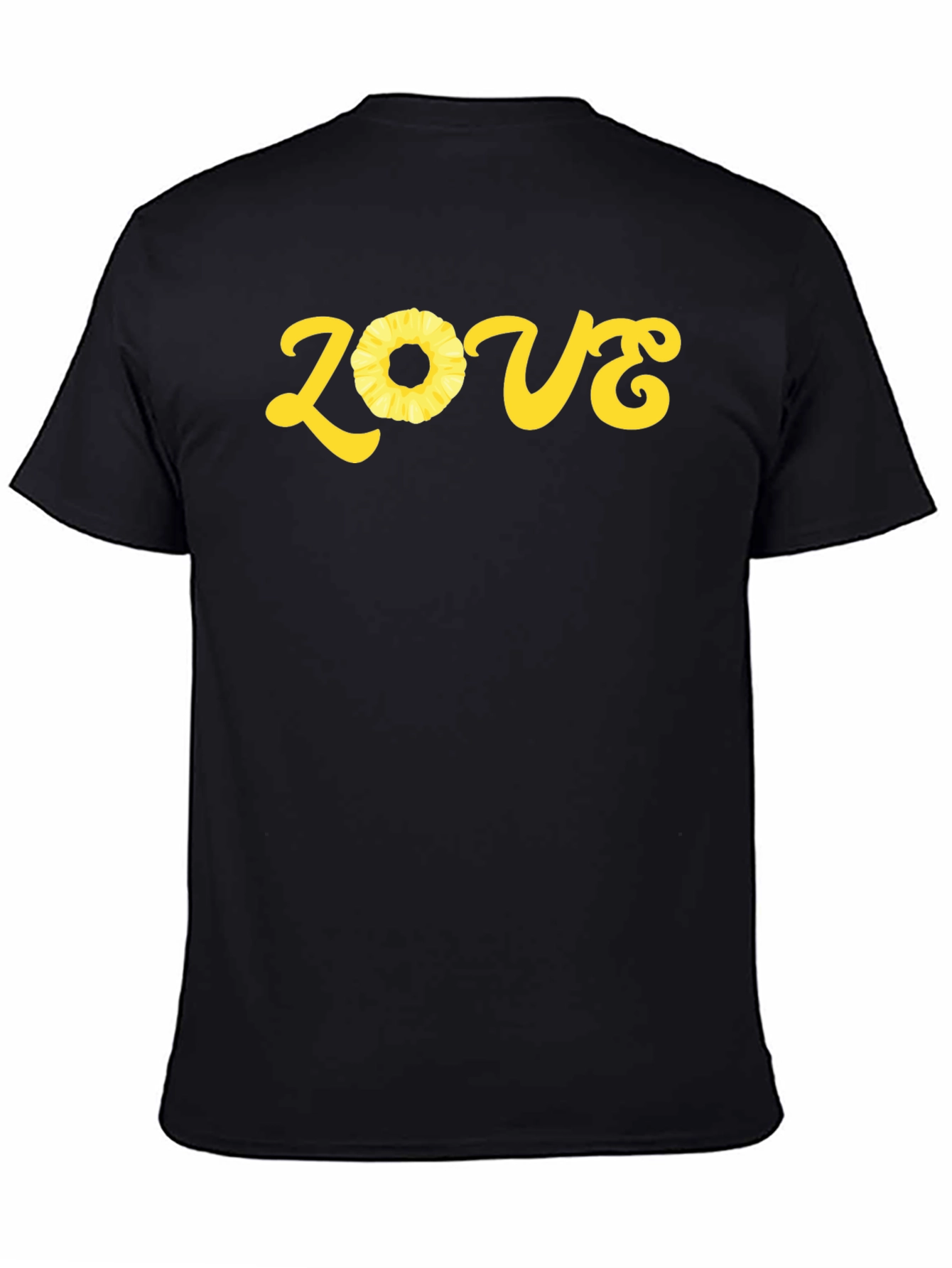 Pineapple Love Graphic T-Shirt - Black