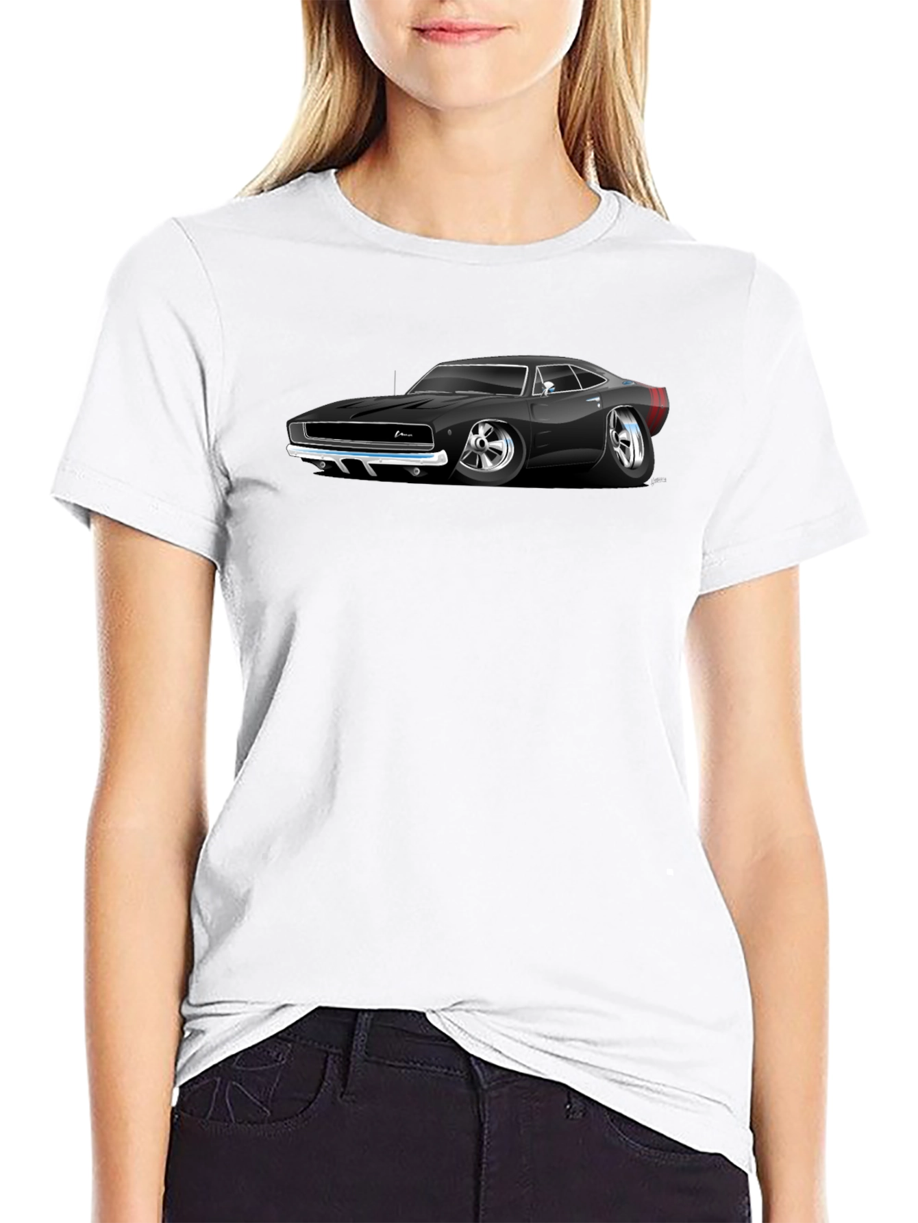 Classic Car Graphic Black T-Shirt