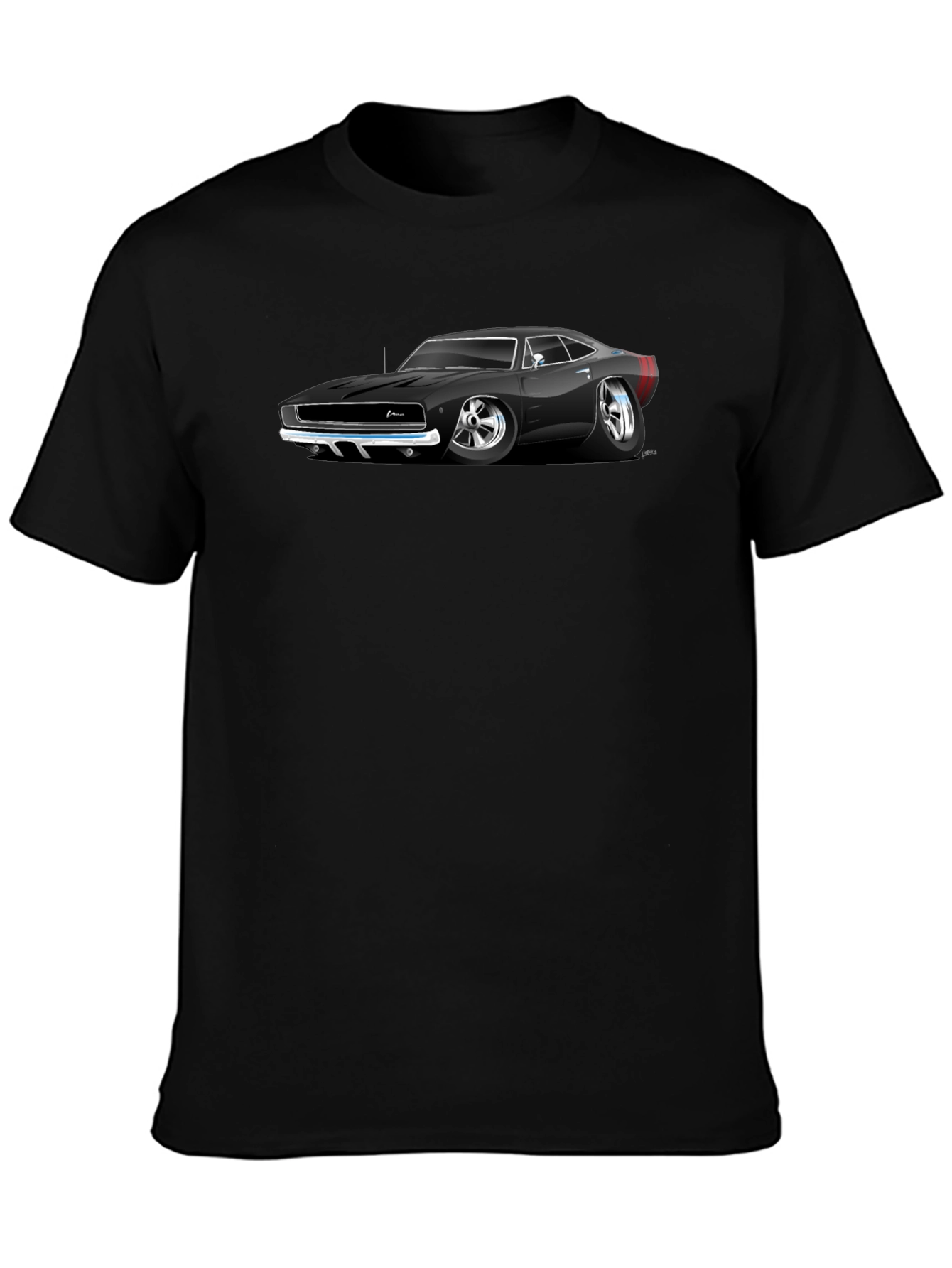 Classic Car Graphic Black T-Shirt
