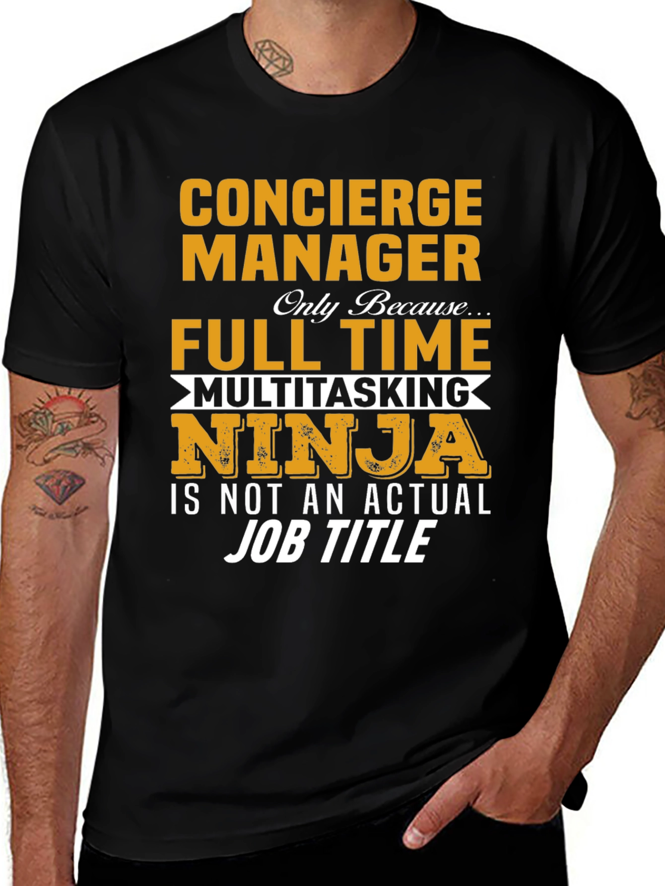 Concierge Manager Full Time Ninja T-Shirt