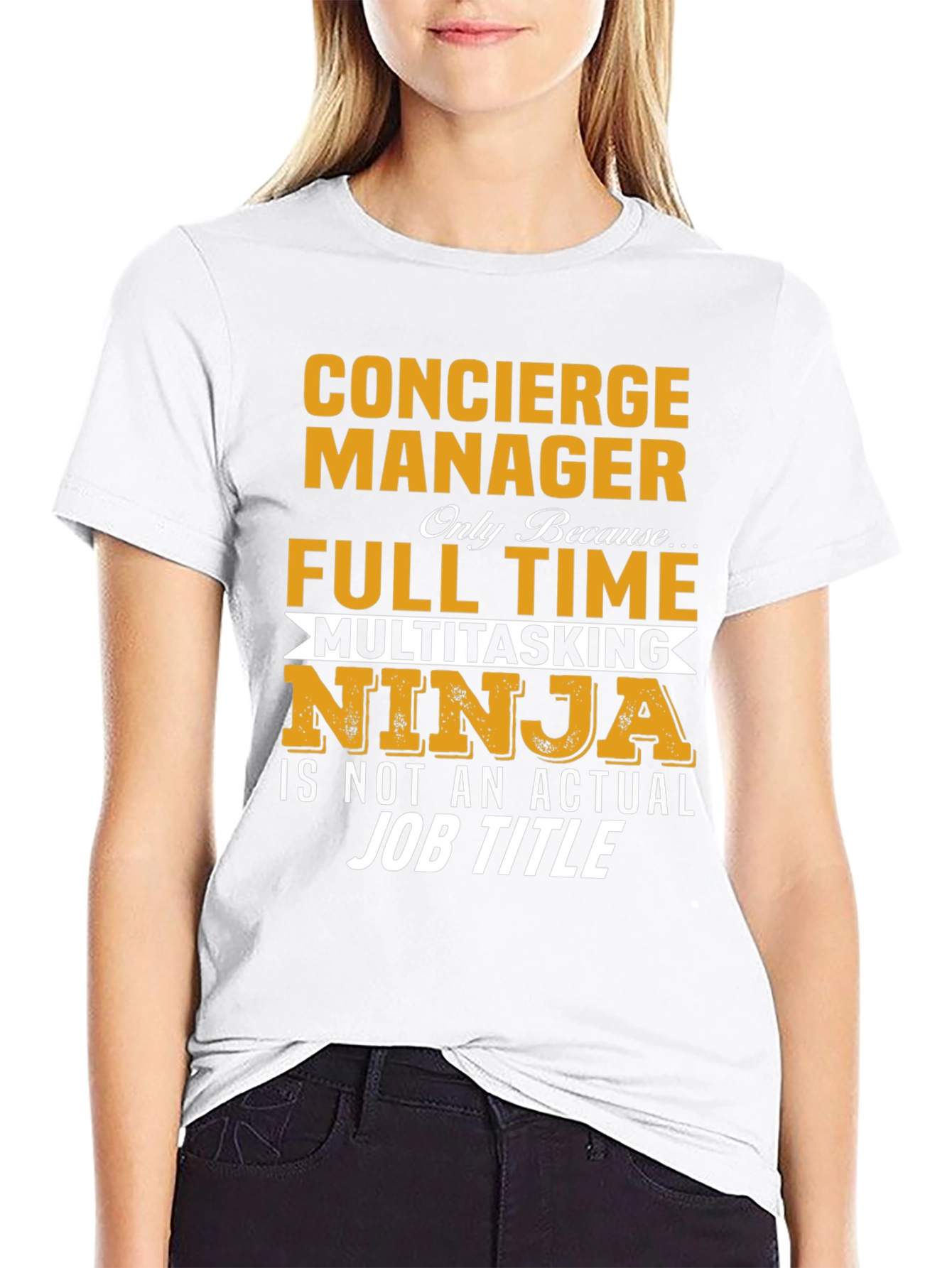 Concierge Manager Full Time Ninja T-Shirt