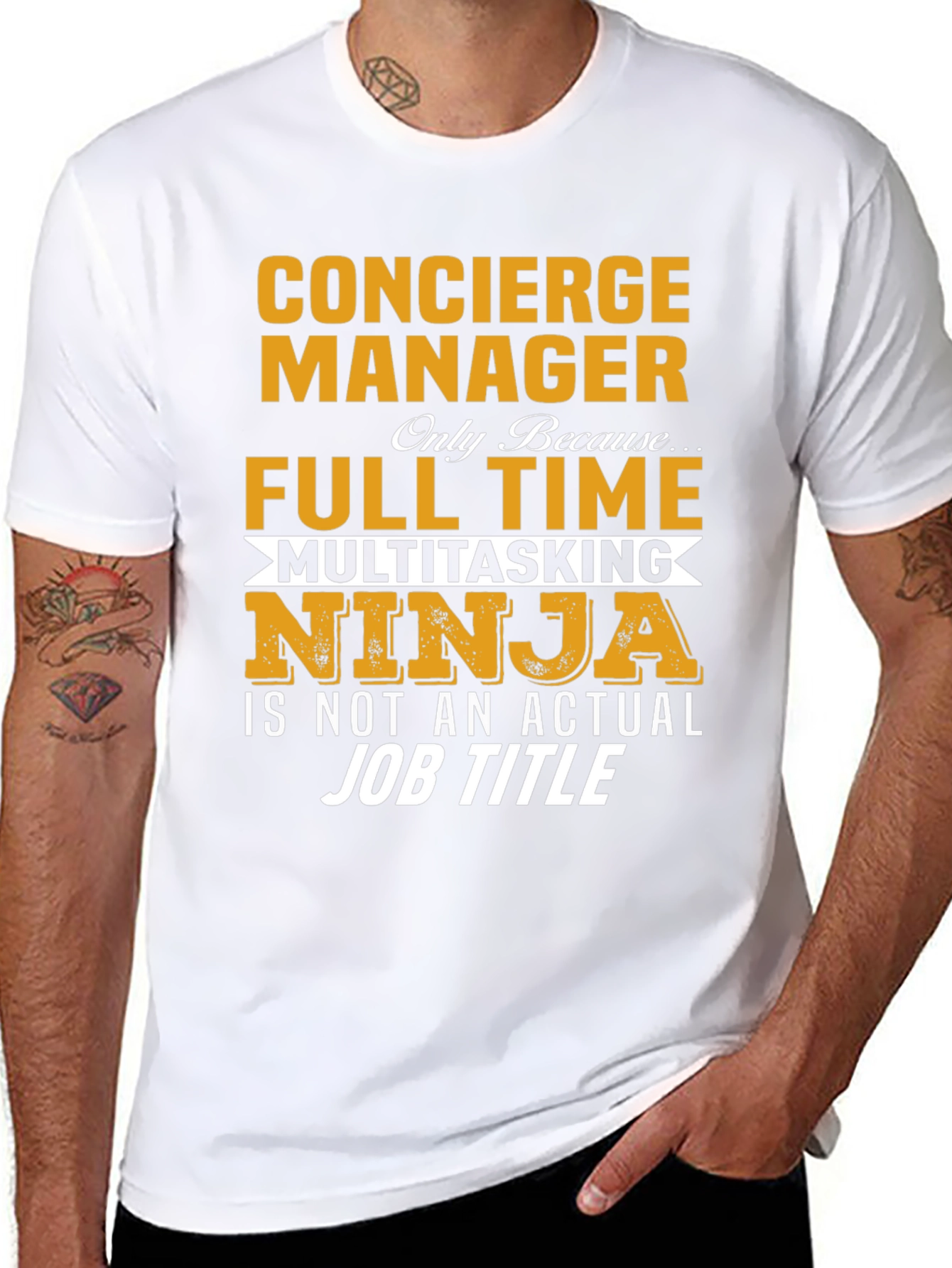 Concierge Manager Full Time Ninja T-Shirt