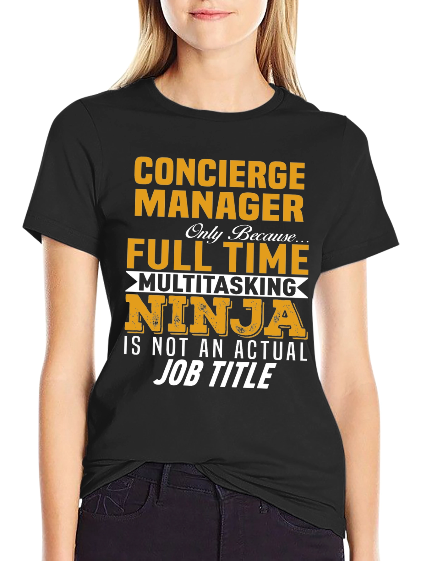 Concierge Manager Full Time Ninja T-Shirt