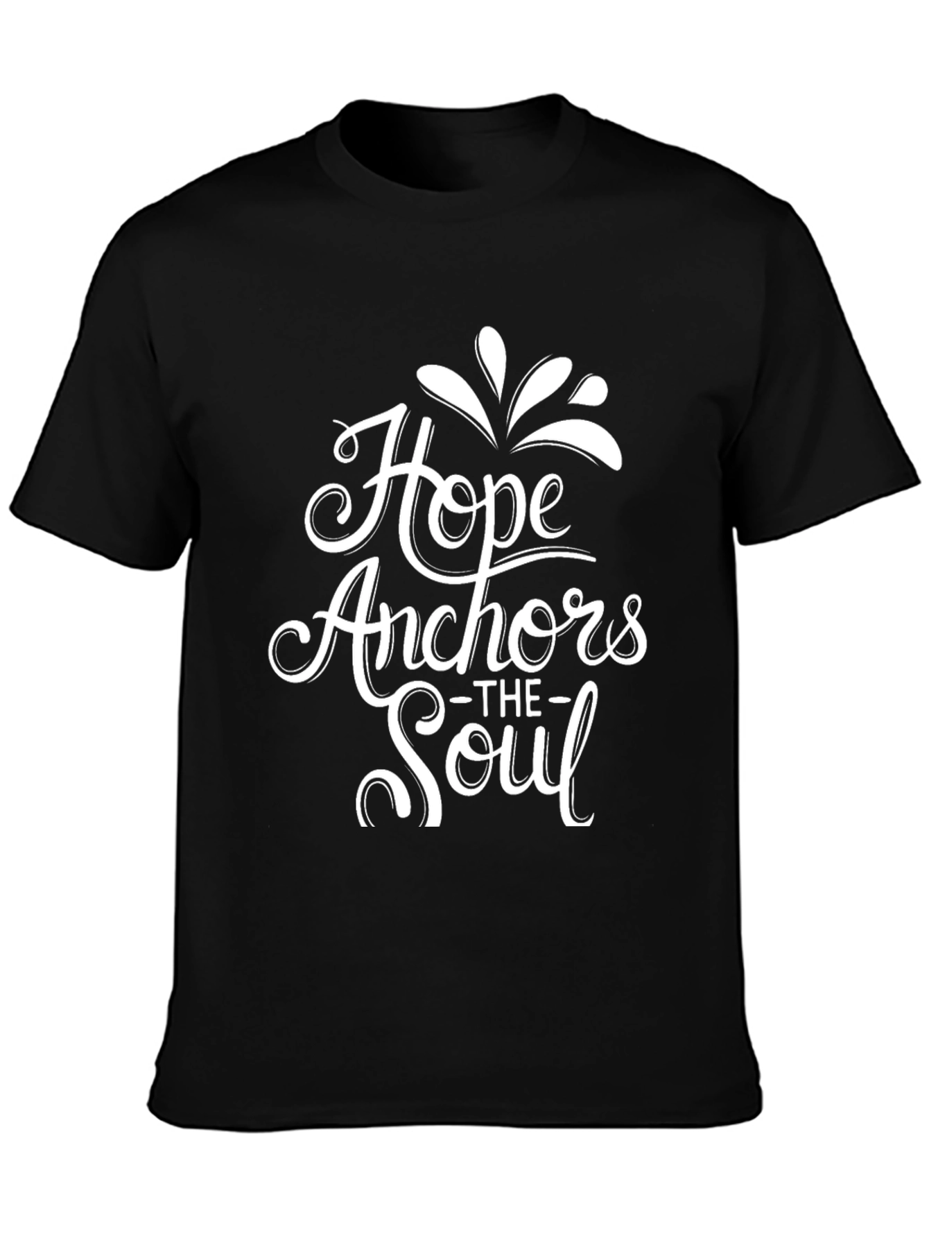 Hope Anchors The Soul Black T-Shirt