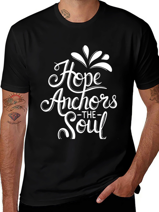 Hope Anchors The Soul Black T-Shirt