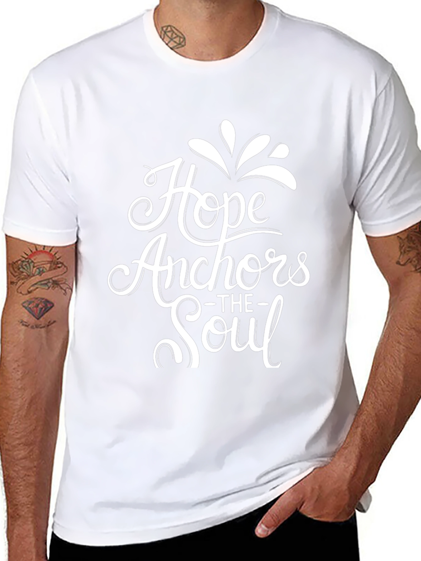 Hope Anchors The Soul Black T-Shirt