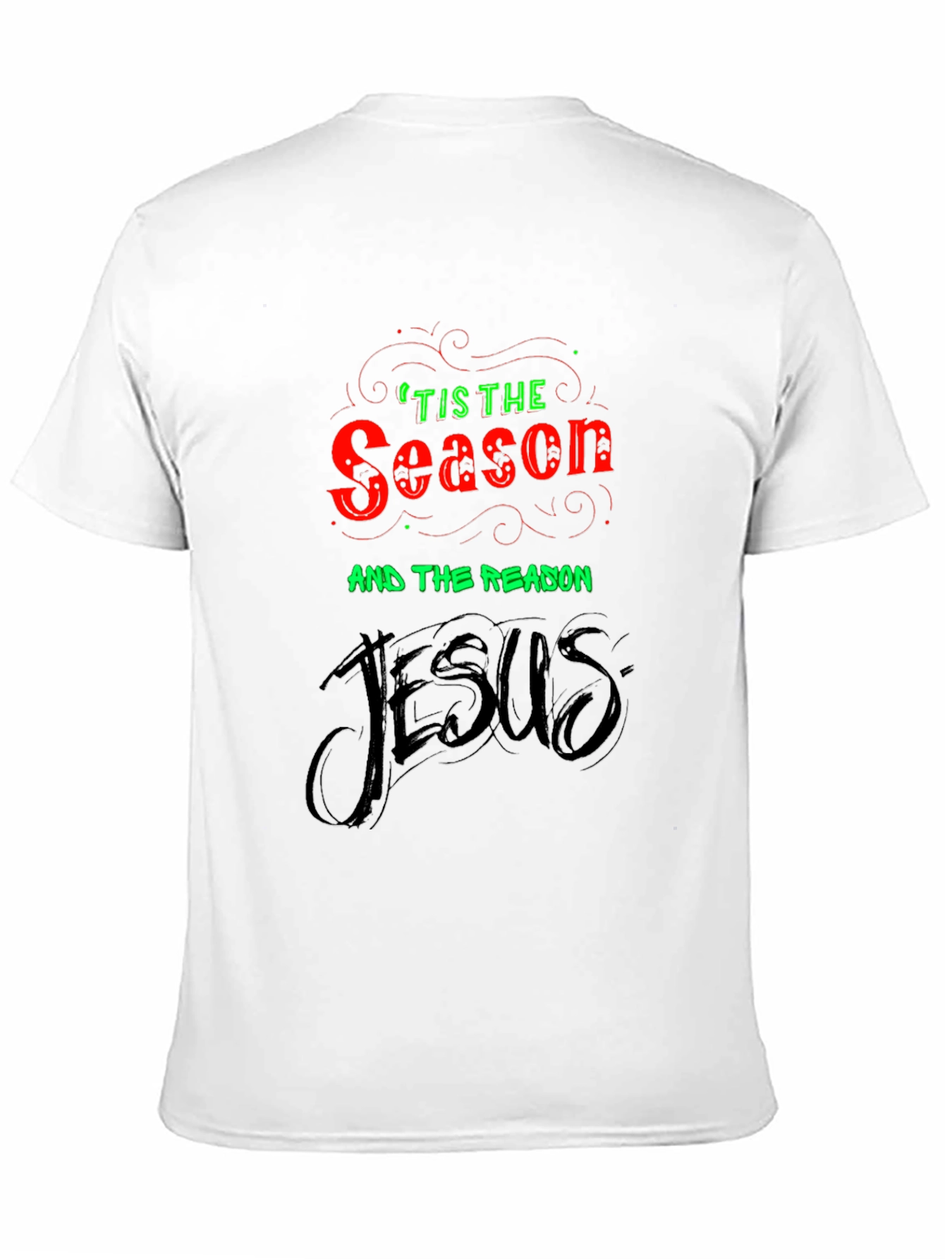 Tis The Season Jesus Black Graphic Tee