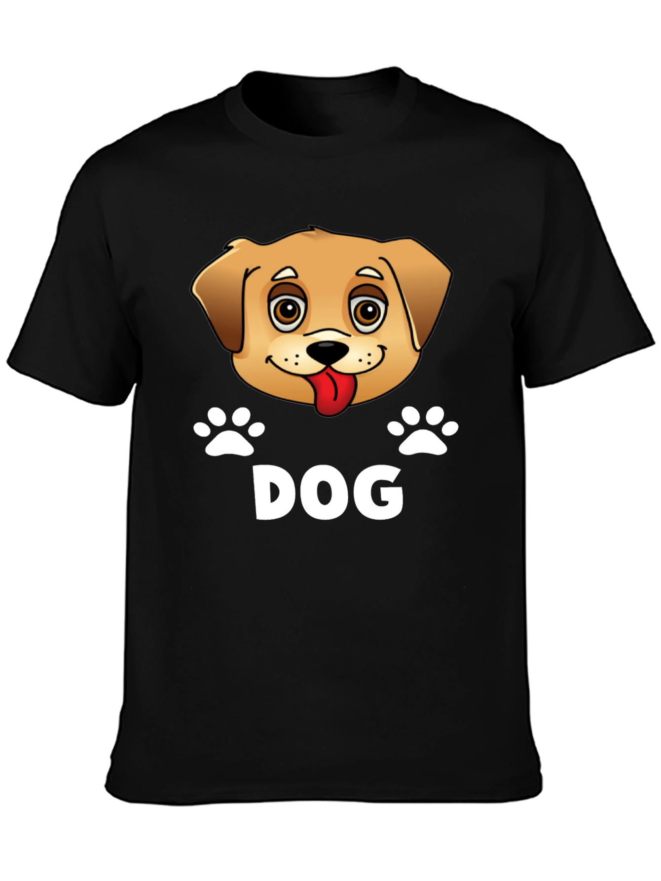 Cute Dog Cartoon Graphic Tee