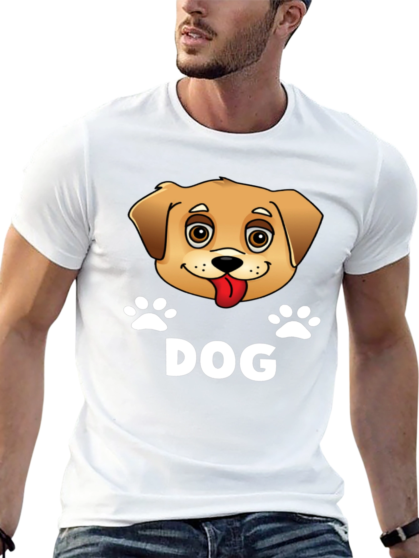 Cute Dog Cartoon Graphic Tee