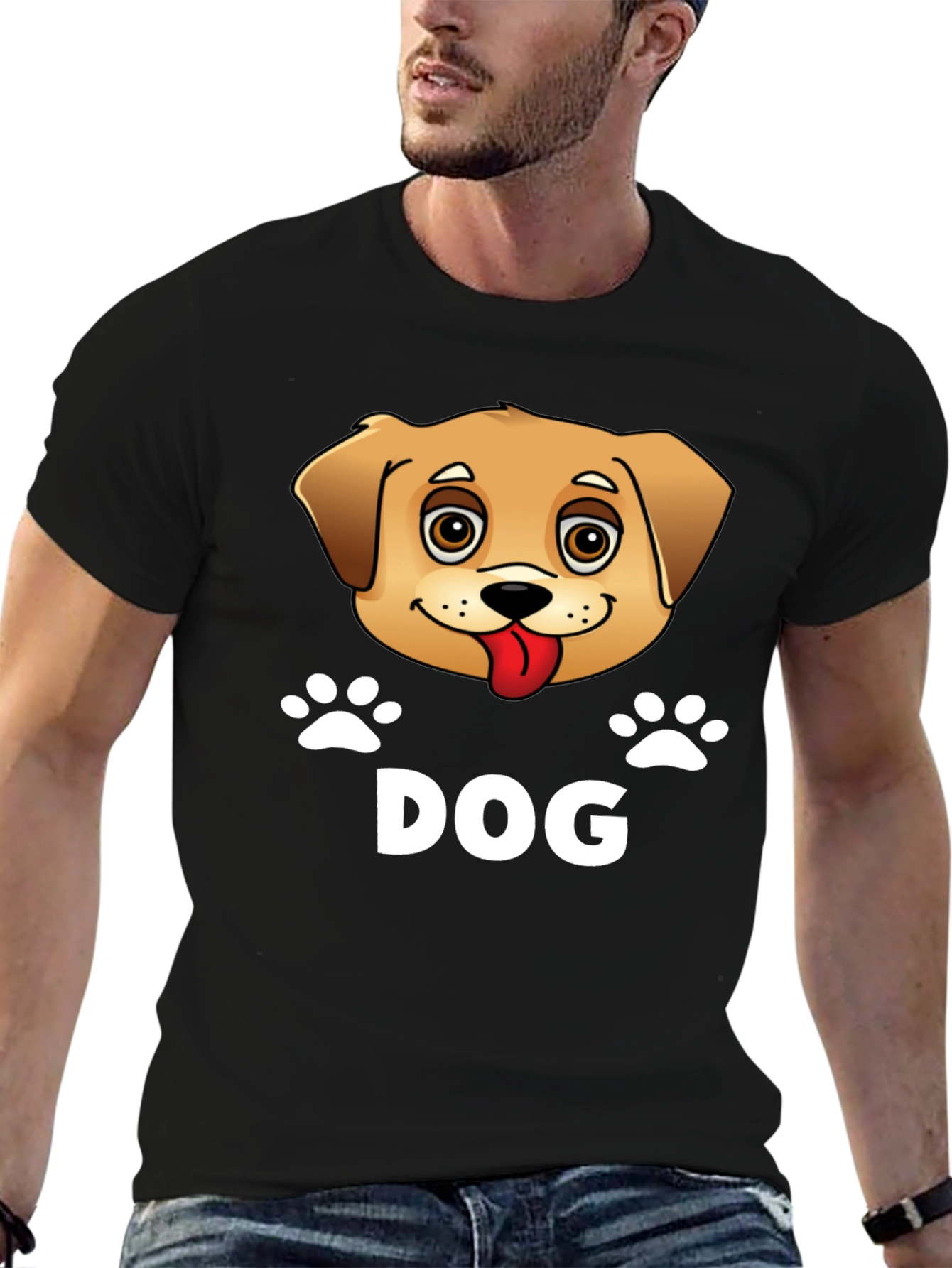 Cute Dog Cartoon Graphic Tee