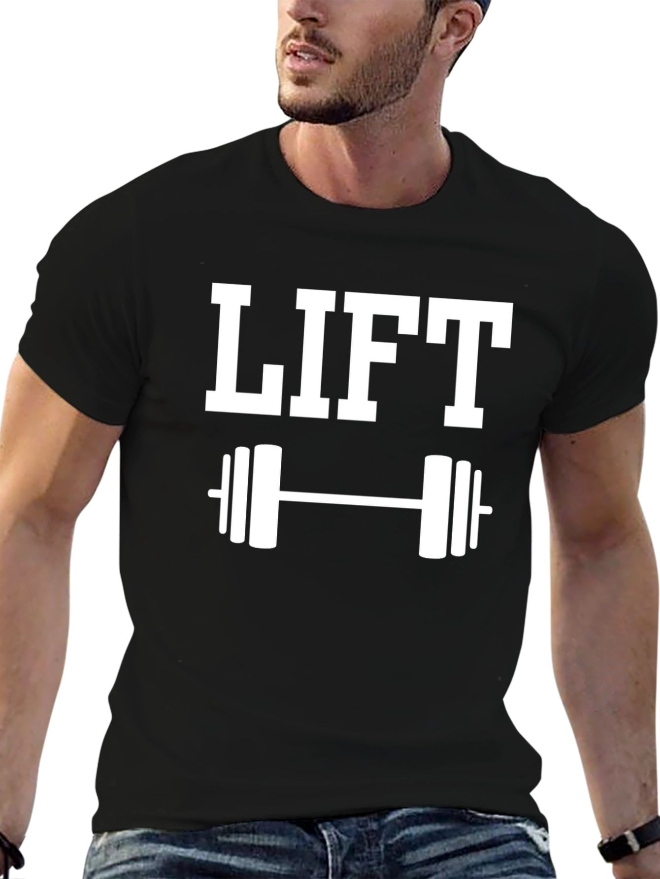 Lift Weights Graphic Tee - Black