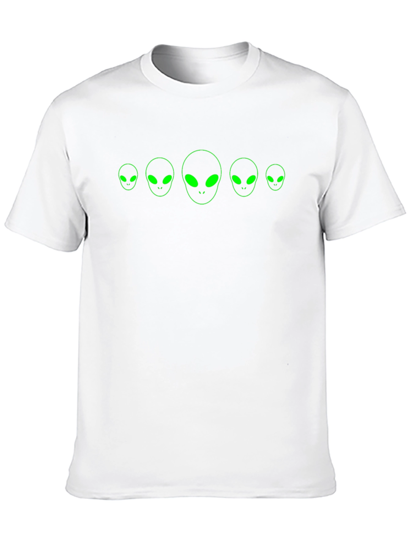 Alien Head Graphic Black T-Shirt