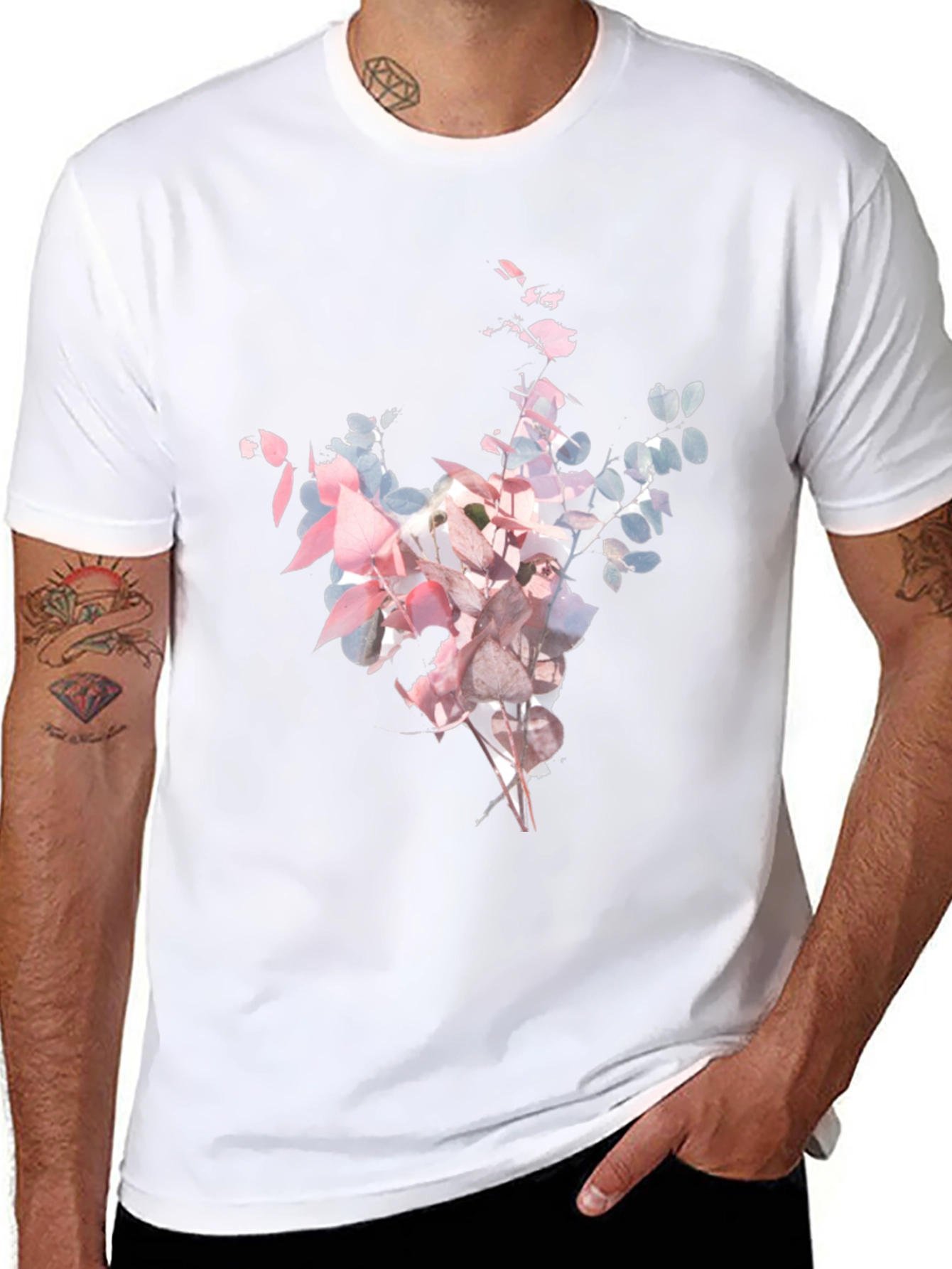 Floral Black T-Shirt
