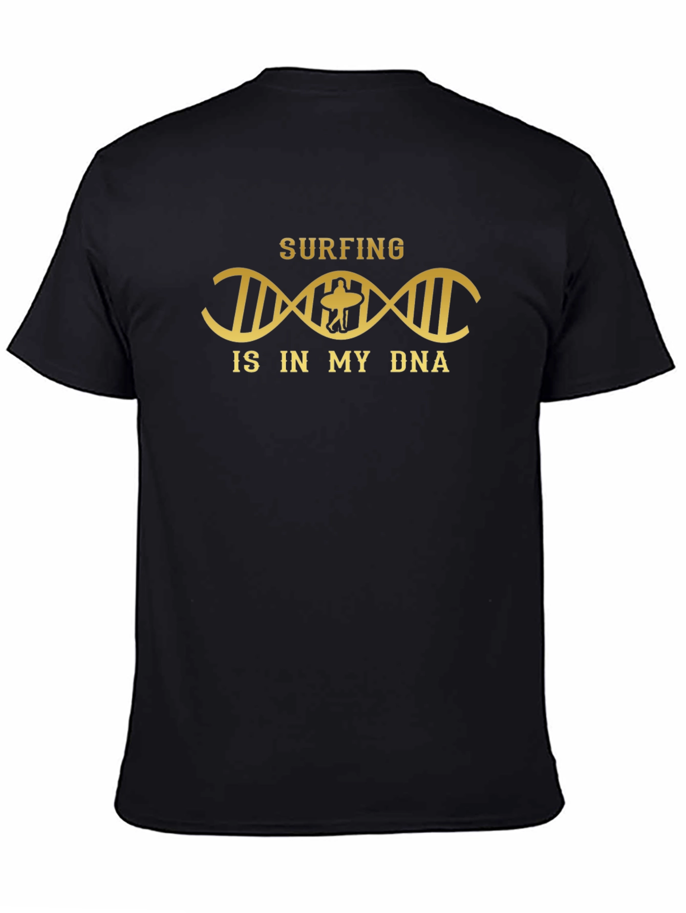Surfing DNA Graphic Tee - Black T-Shirt