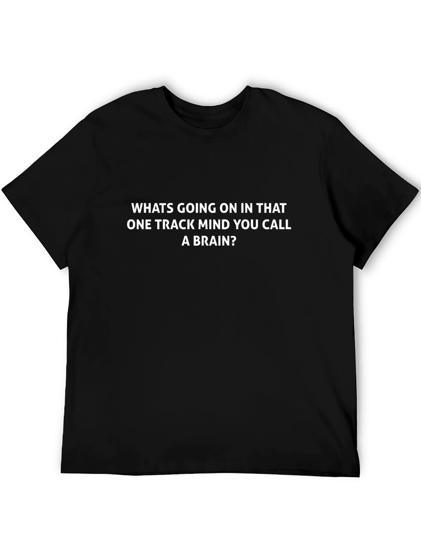 One Track Mind Graphic Tee - Black Unisex T-Shirt
