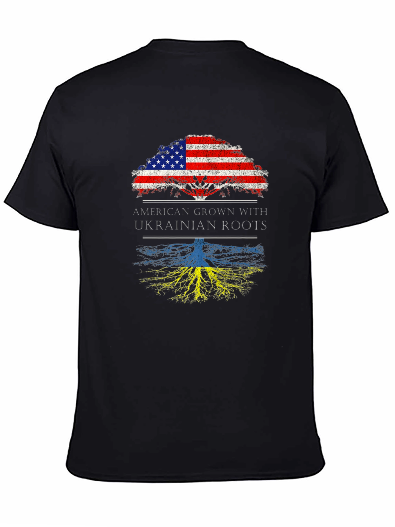 American Grown with Ukrainian Roots Graphic Tee
