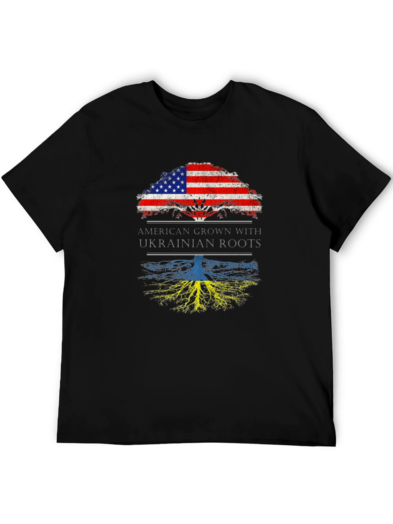 American Grown with Ukrainian Roots Graphic Tee