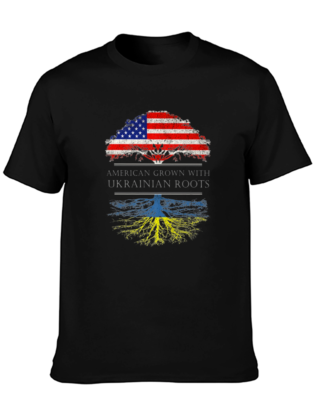 American Grown with Ukrainian Roots Graphic Tee