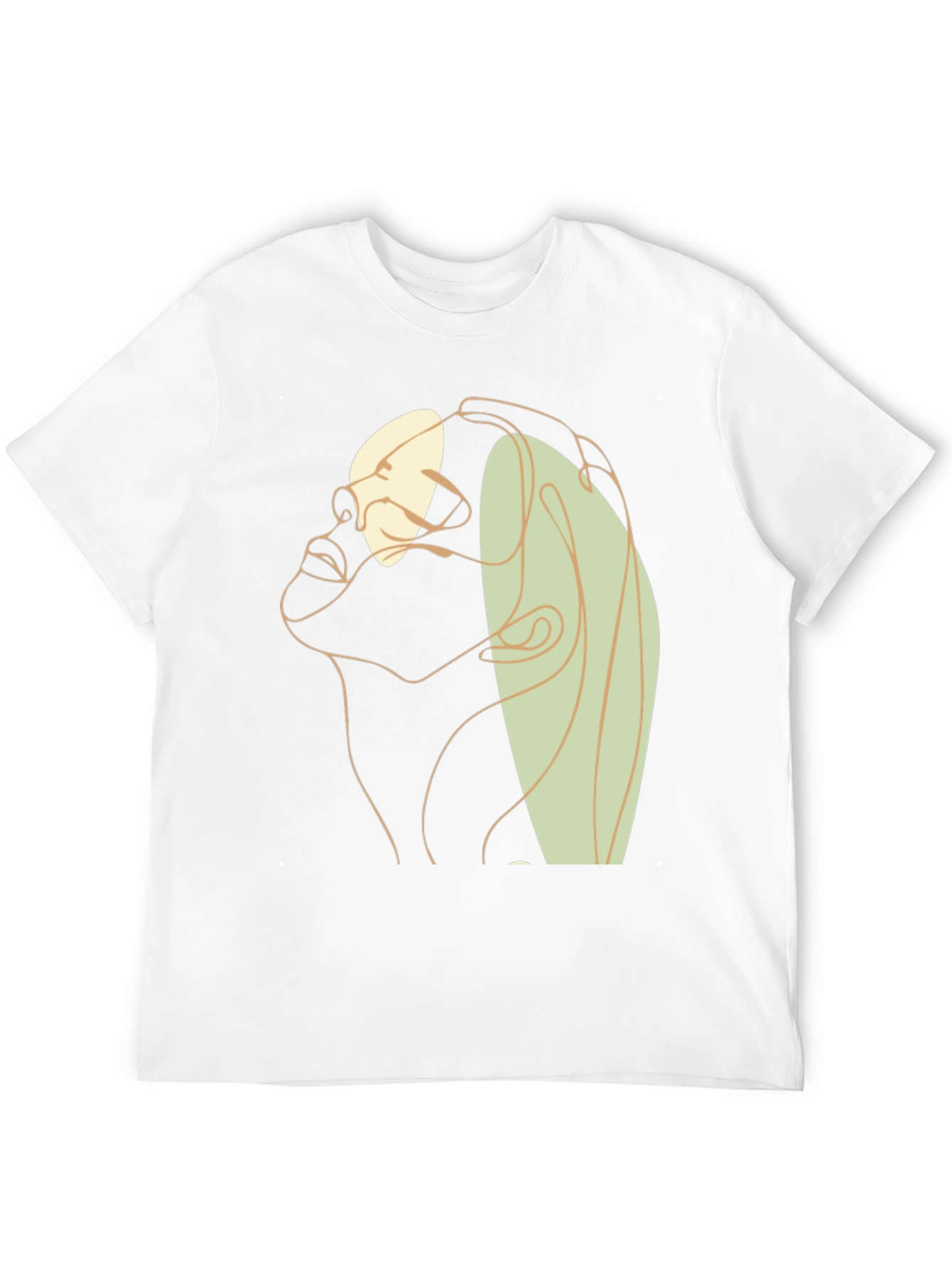 Abstract Line Art Graphic Tee - Unisex Black T-Shirt