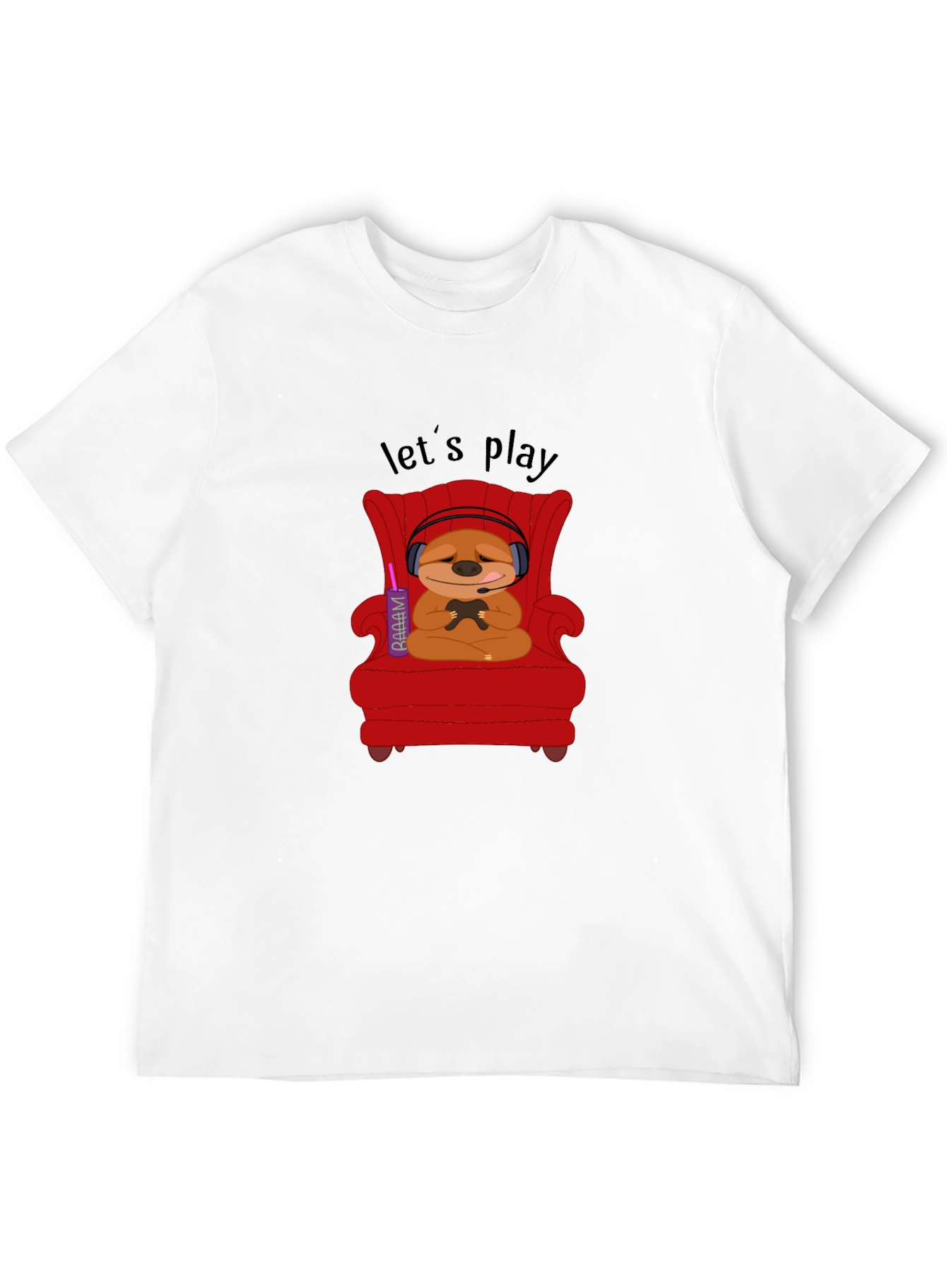 Gamer Sloth T-Shirt - Lets Play