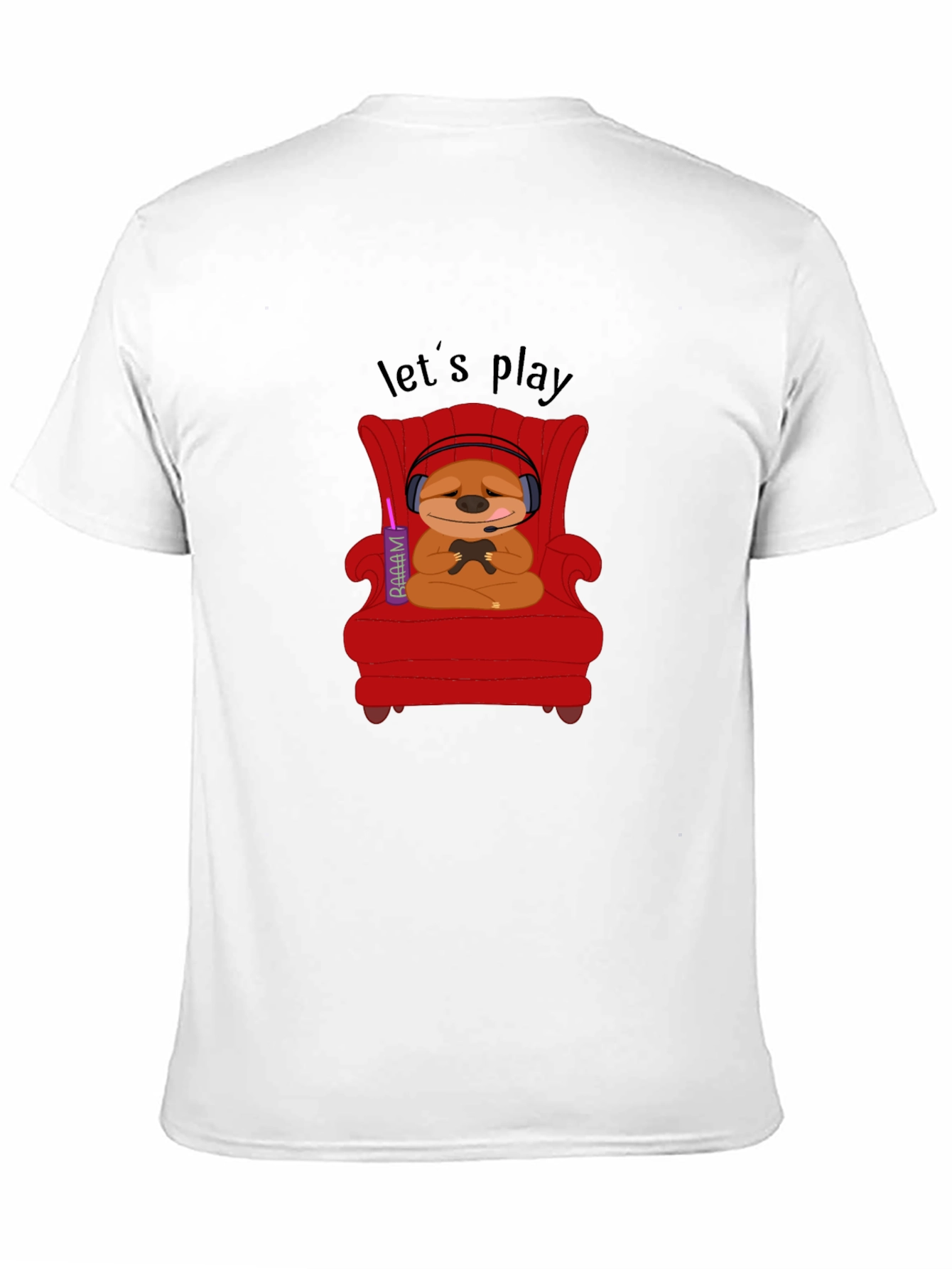Gamer Sloth T-Shirt - Lets Play