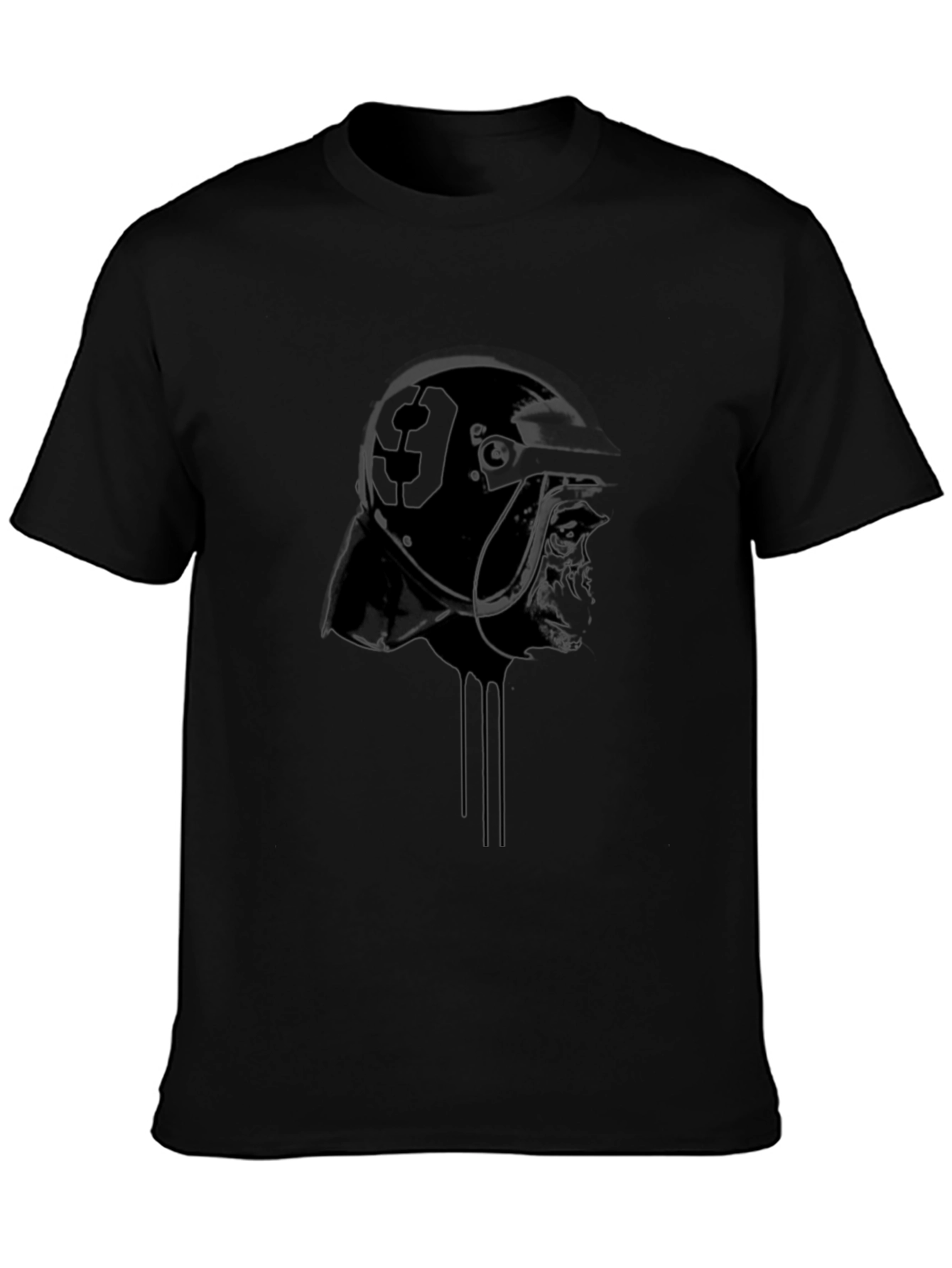 Graphic Print Black T-Shirt
