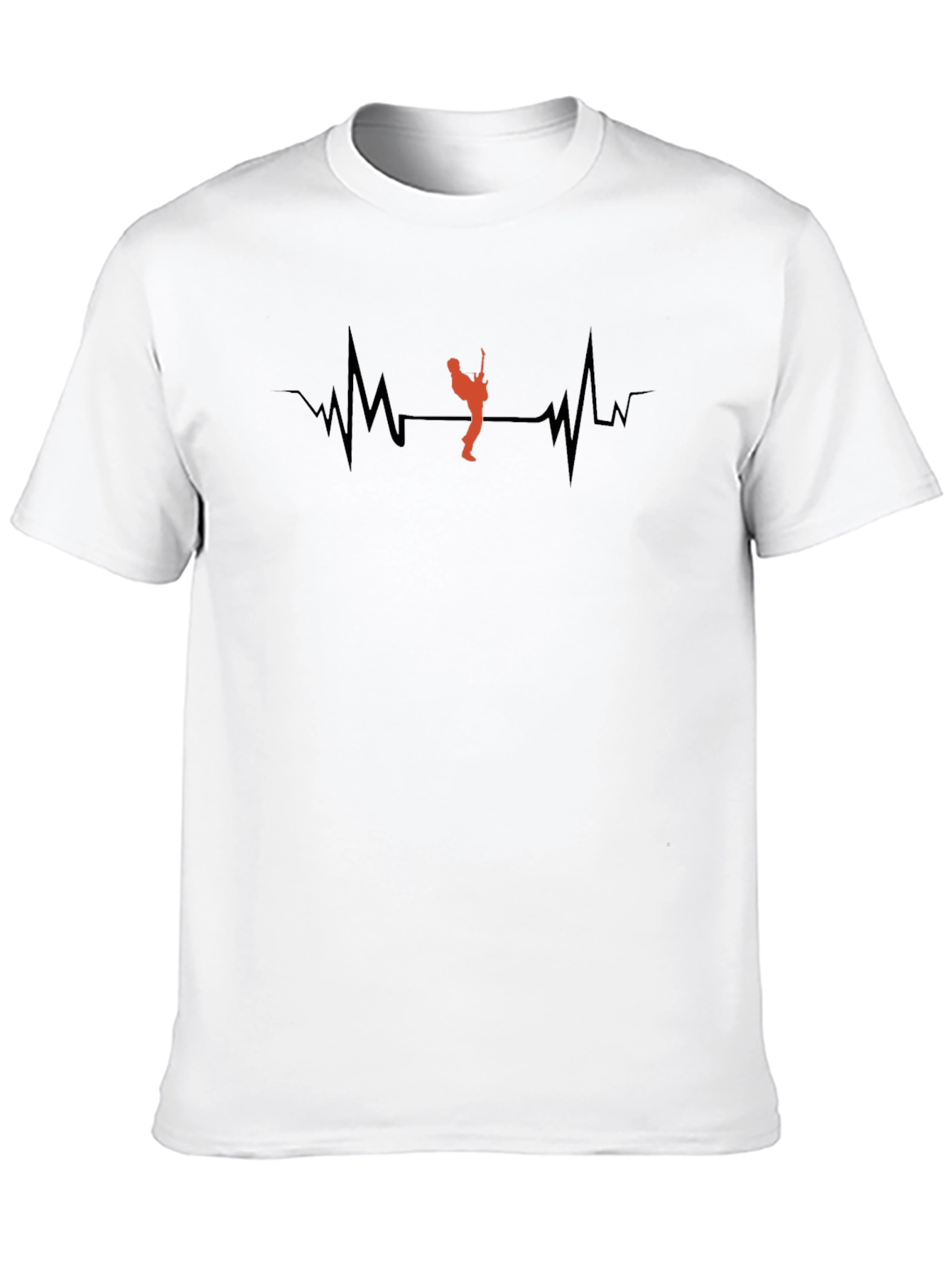 Guitar Heartbeat T-Shirt - Musician Style